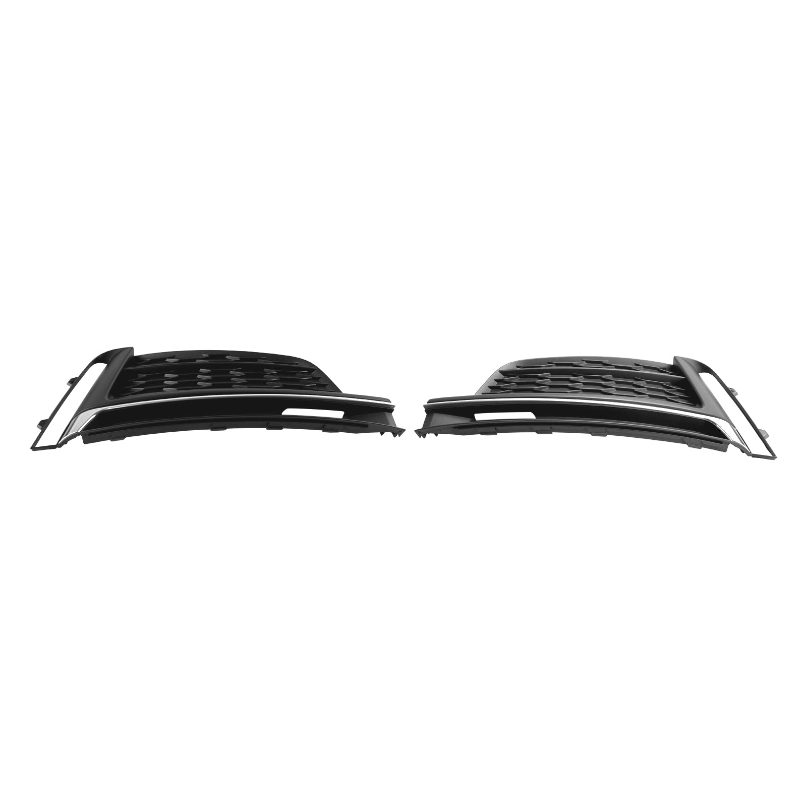 2018-2019 Audi A5 S-Line S5 Cabriolet / Coupe / Sportback Front Bumper Fog Light Grille Cover Trim 2PCS