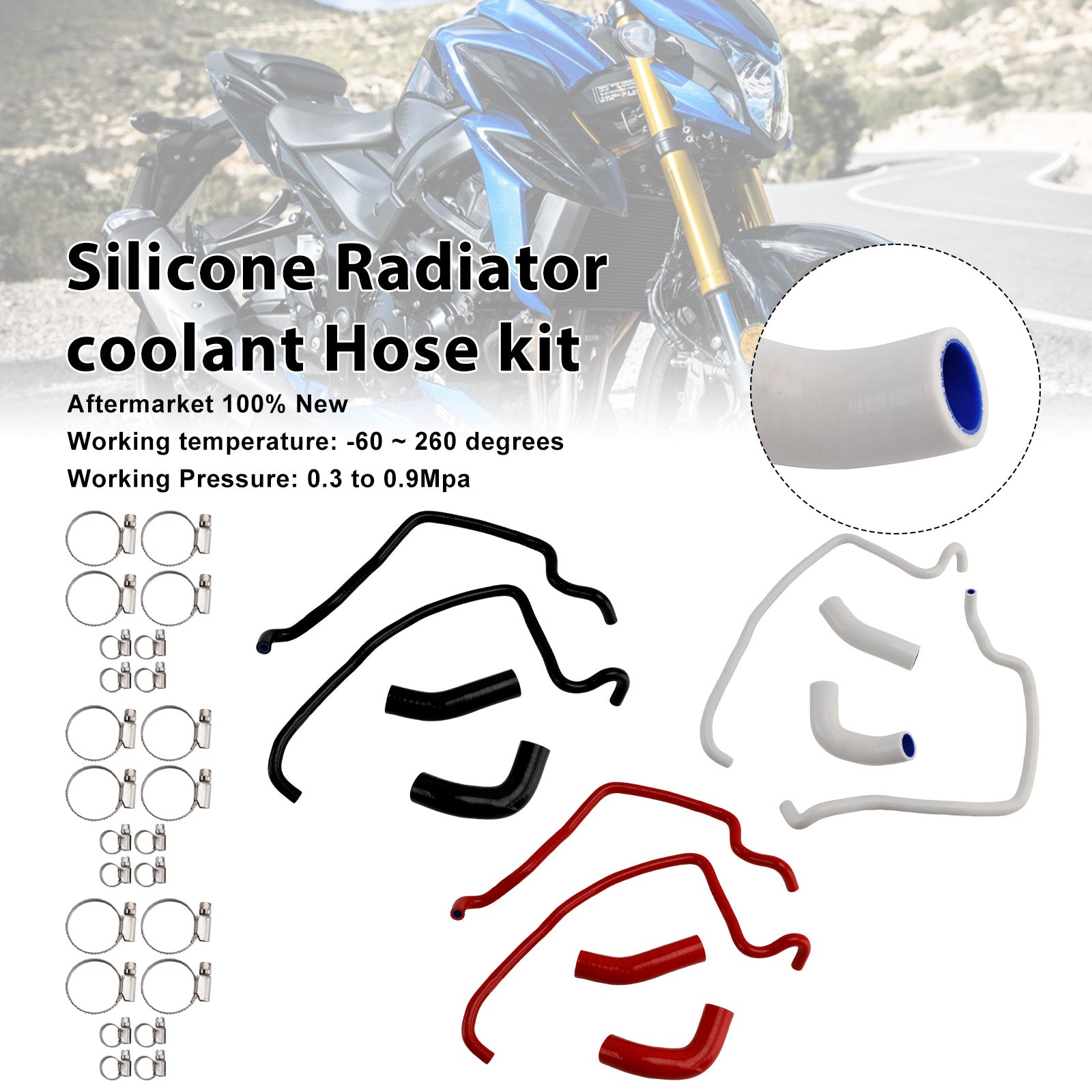 2019-2024 Rocket 3 Silicone Radiator coolant Hose kit