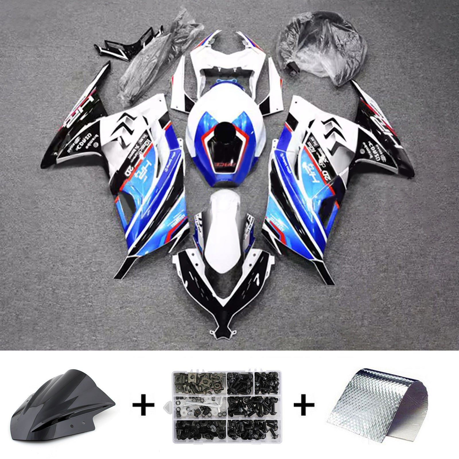 Injection Fairing Kit Bodywork Plastic ABS fit For Kawasaki EX300 Ninja300 2013-2024