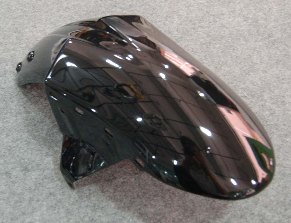 2007-2008 Kawasaki ZX6R ZX636 Fairings Black & Red Flame Ninja Racing Generic