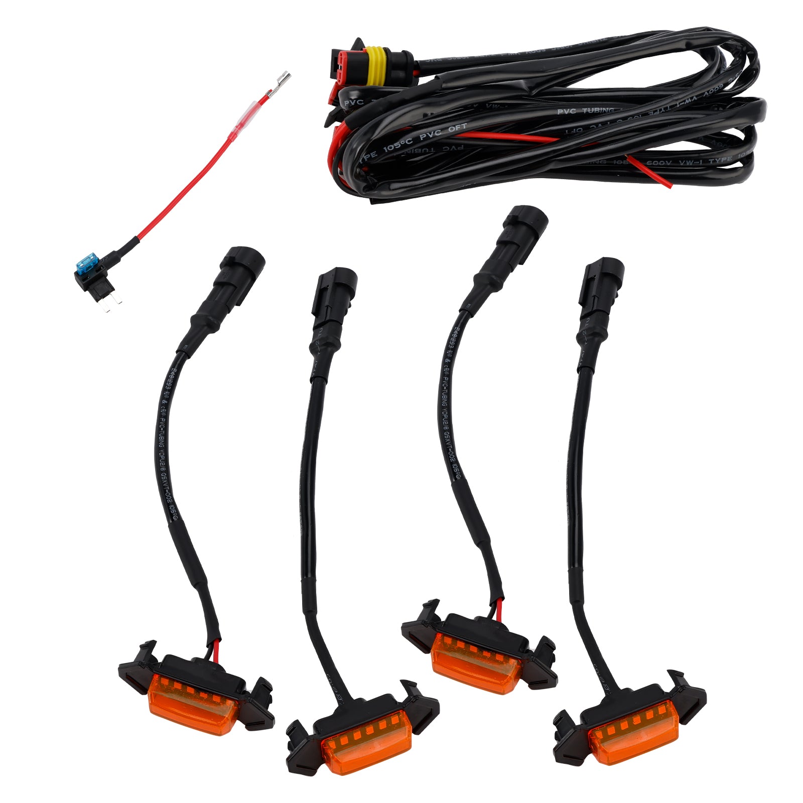 2016-2023 Toyota Tacoma Lens Amarelo Ambar grade frontal LED Kit LED PT228-35170