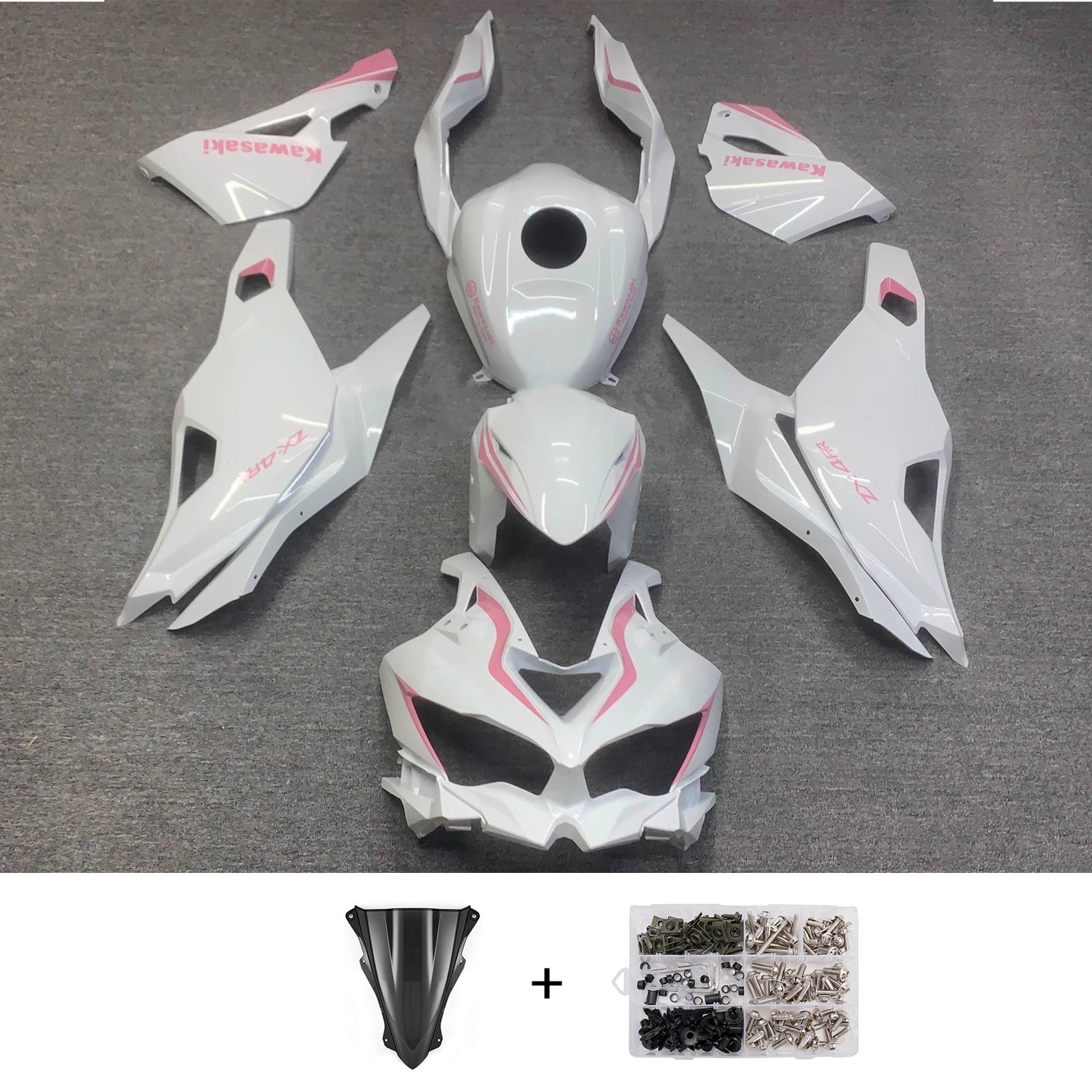 Kit carenatura iniezione adatto per Kawasaki Ninja ZX-25R ZX-4R ZX-4RR 2019-2025