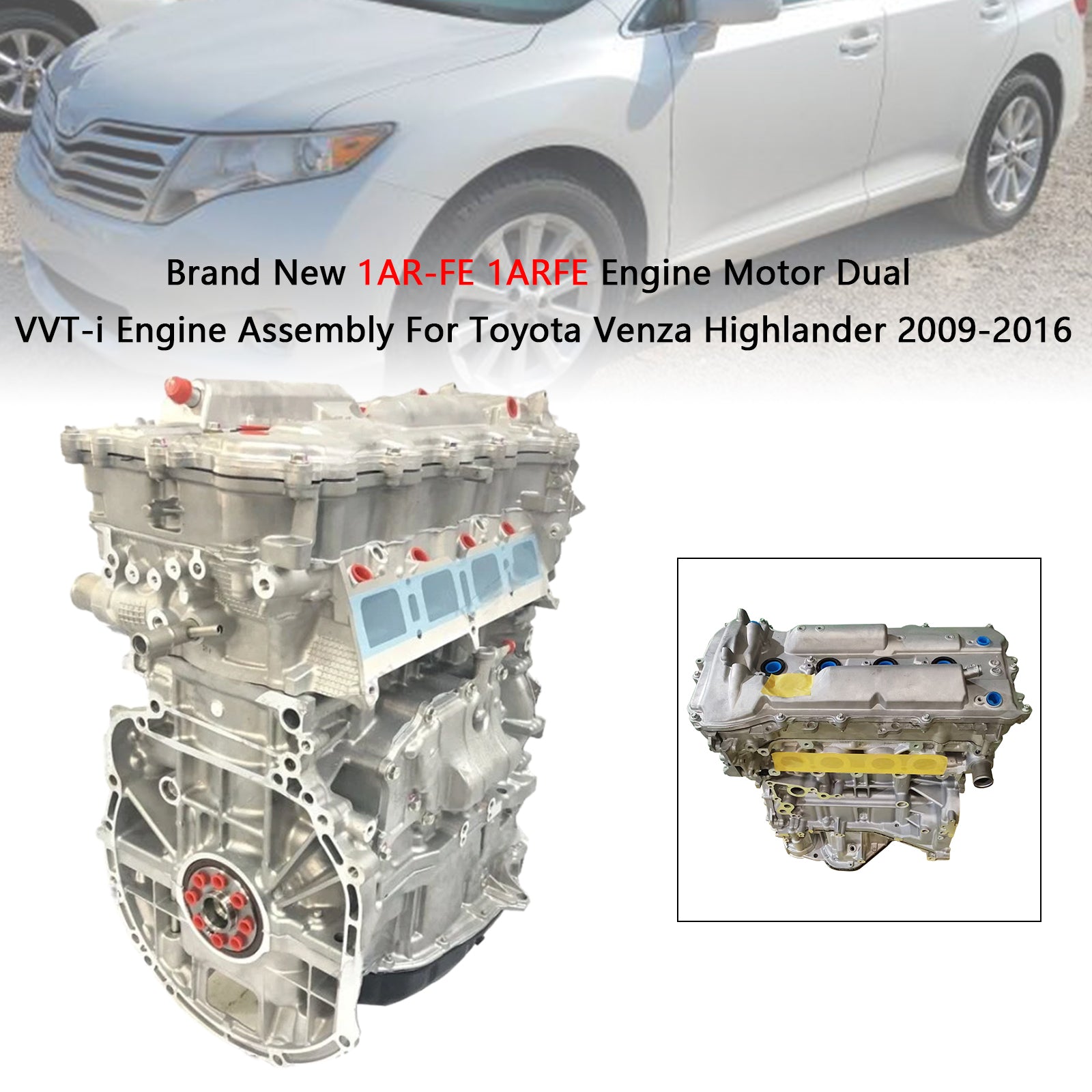 New 1AR-FE 1ARFE Engine Motor Dual VVT-i Engine For Toyota Venza Highlander