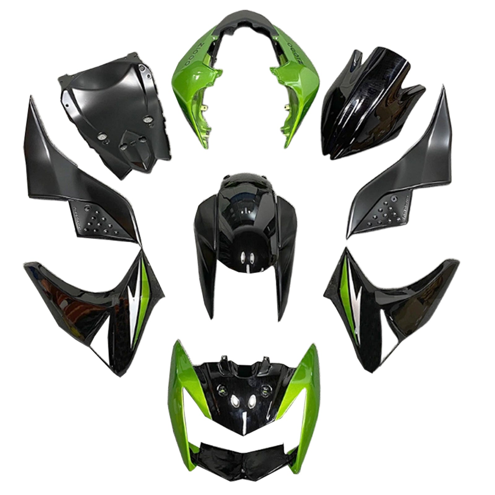 2007-2009 Kawasaki Z1000 Injection Fairing Kit Bodywork Plastic ABS