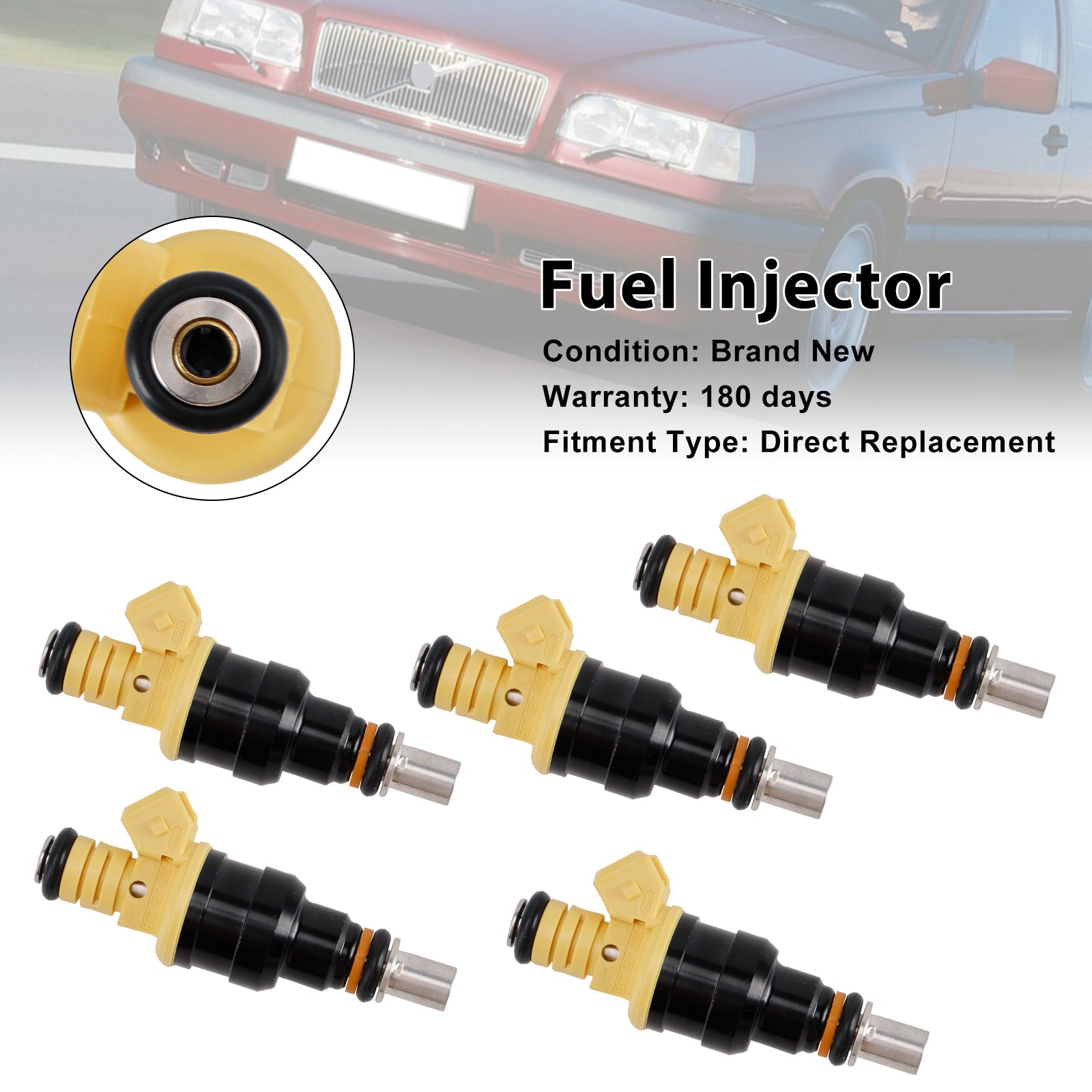 5ks injektor paliva 0280150779 Fit Volvo 850 2,4L 2,0L I5 1991-1997 852-12141