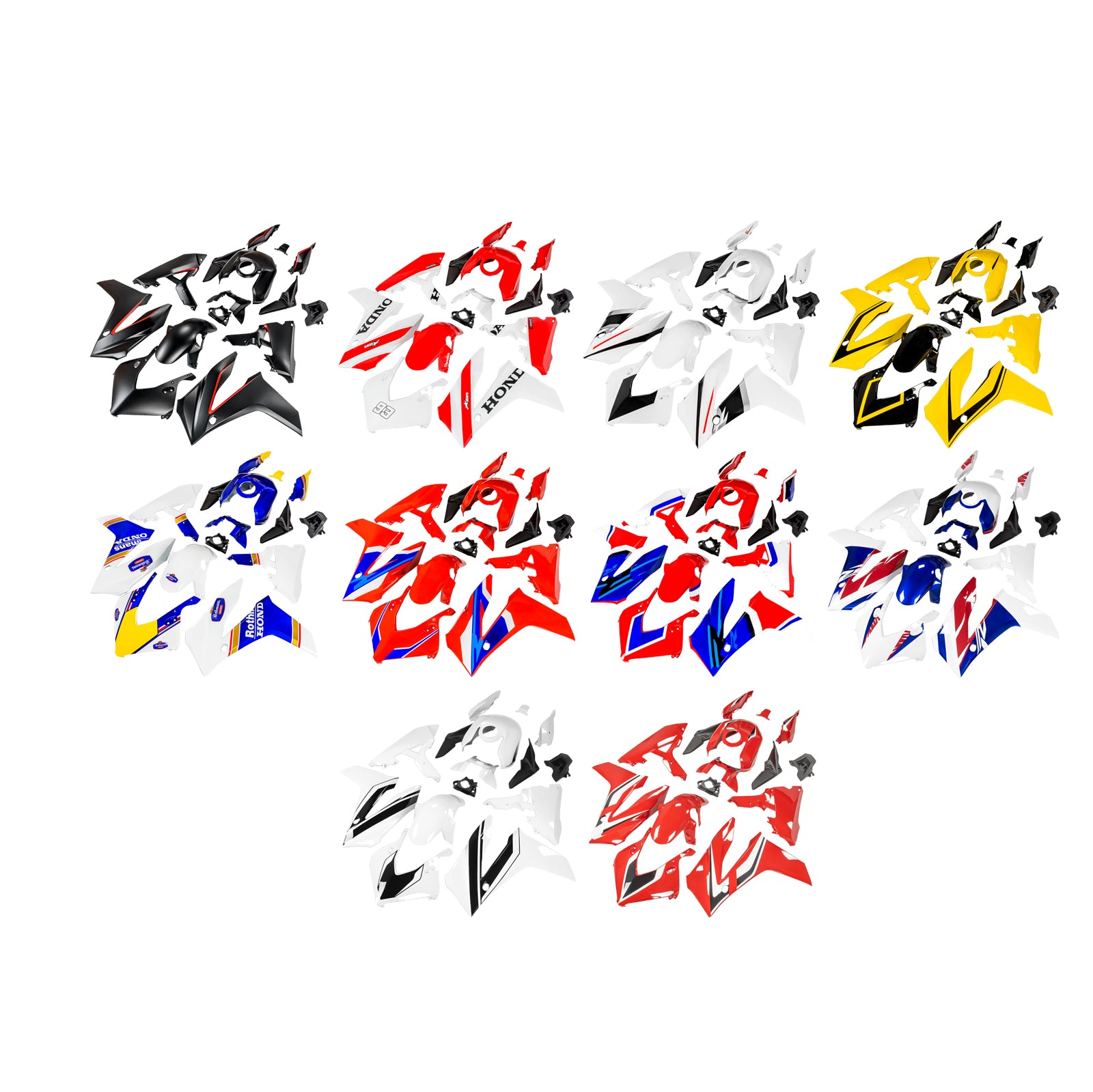 Kit de carenado de carrocería de plástico ABS de inyección para Honda CBR650R 2024-2025