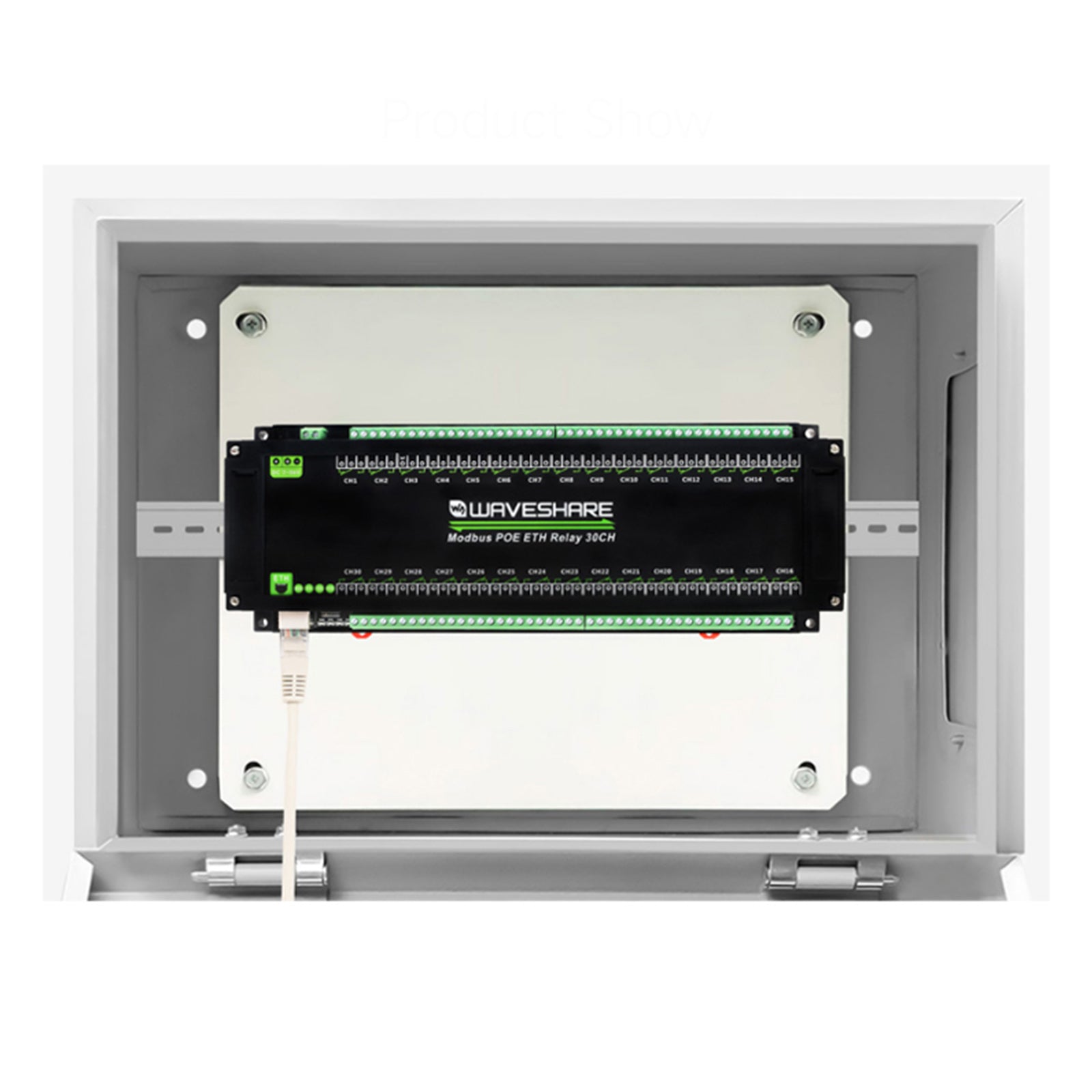 Module de relais Ethernet 8/30 canaux, protocole Modbus TCP, Communication Ethernet Poe