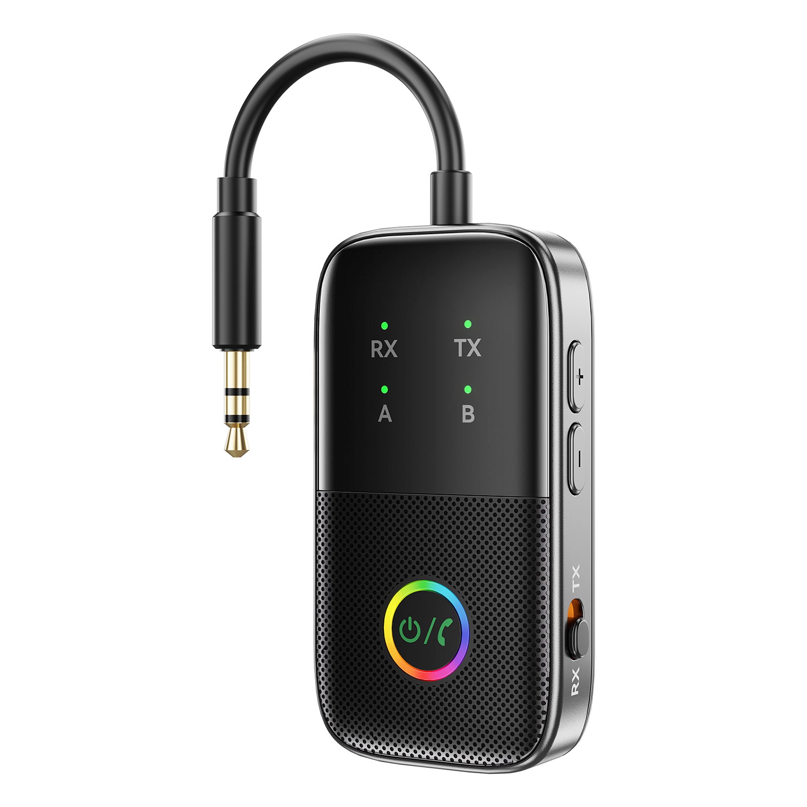 Bluetooth mottaker sender to-i-ett aux bil håndfri adapter to-to-to