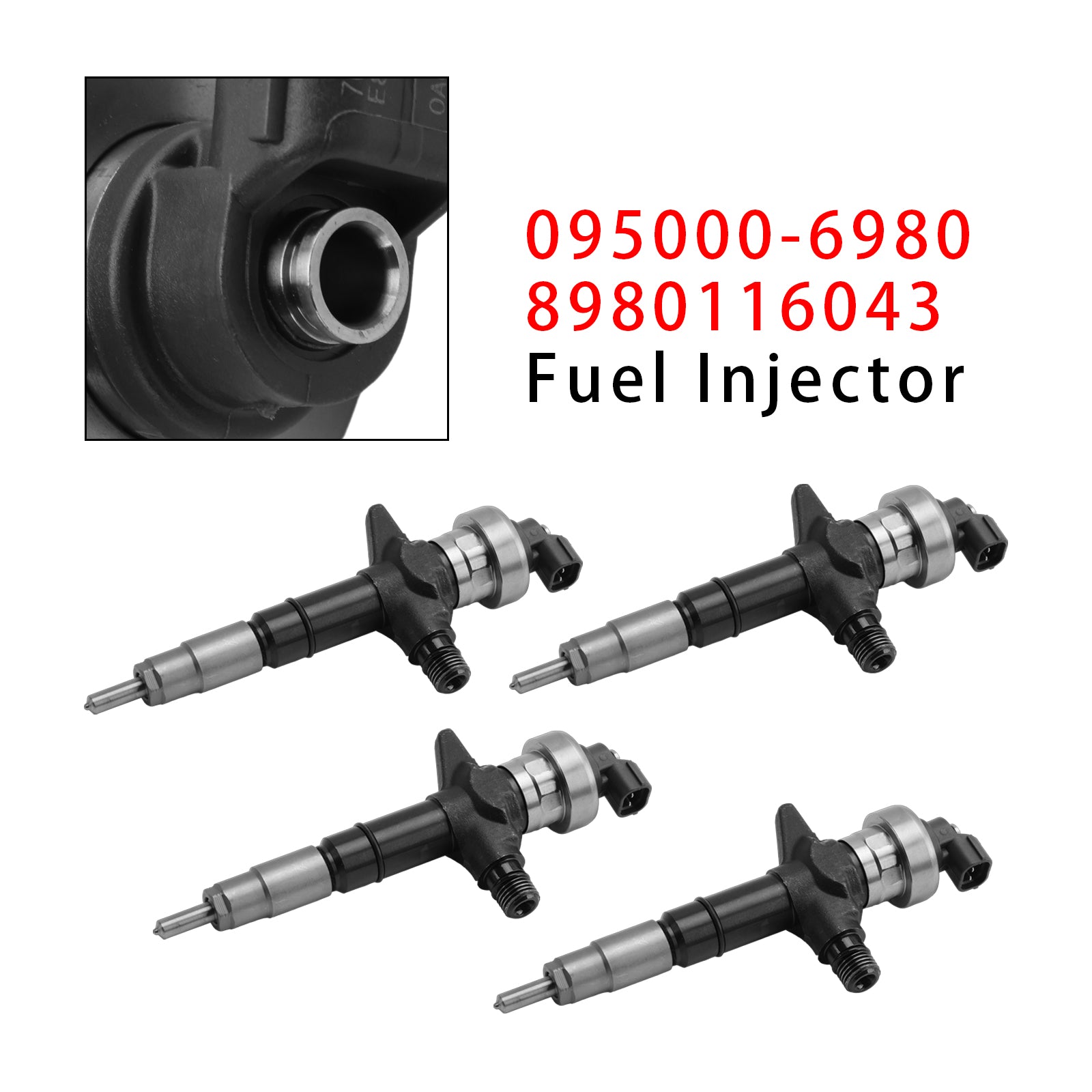 2007-2021 pour Isuzu d-max 4JJ1 3.0L moteur 4 pièces injecteur de carburant 095000-6983