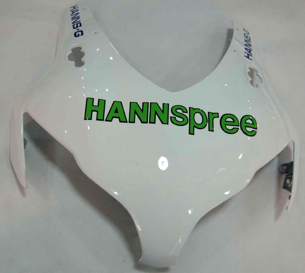 2008-2011 Honda CBR 1000 RR White Green Hannspree Racing Fairings Generic