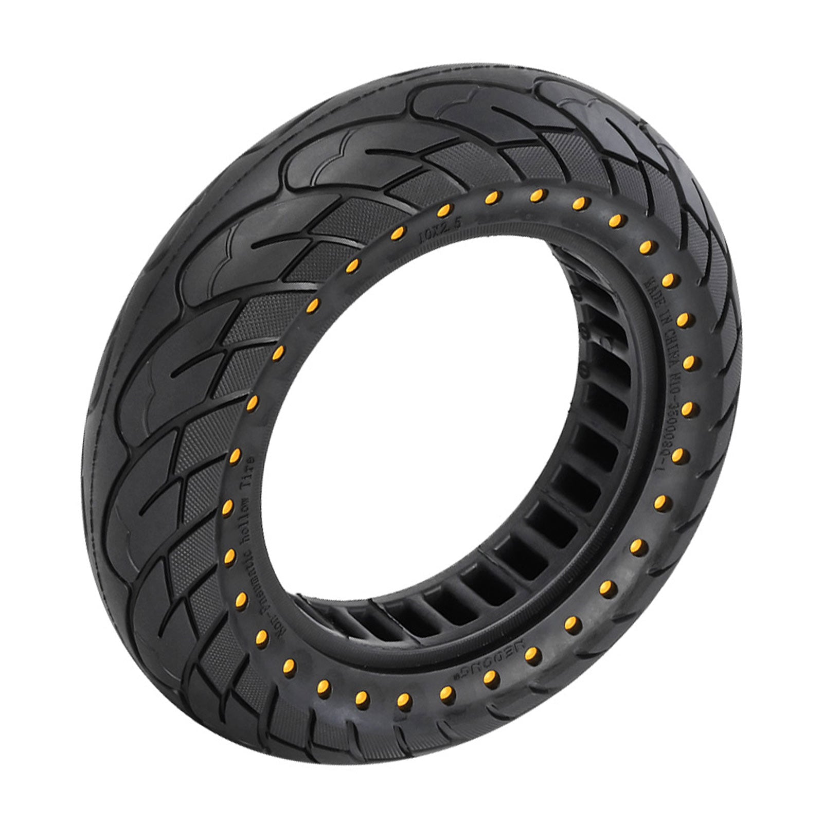 10x2.5 Rubber Solid Tire 60/70-6.5 for KUGOO M4 Honeycomb Tyre Replace
