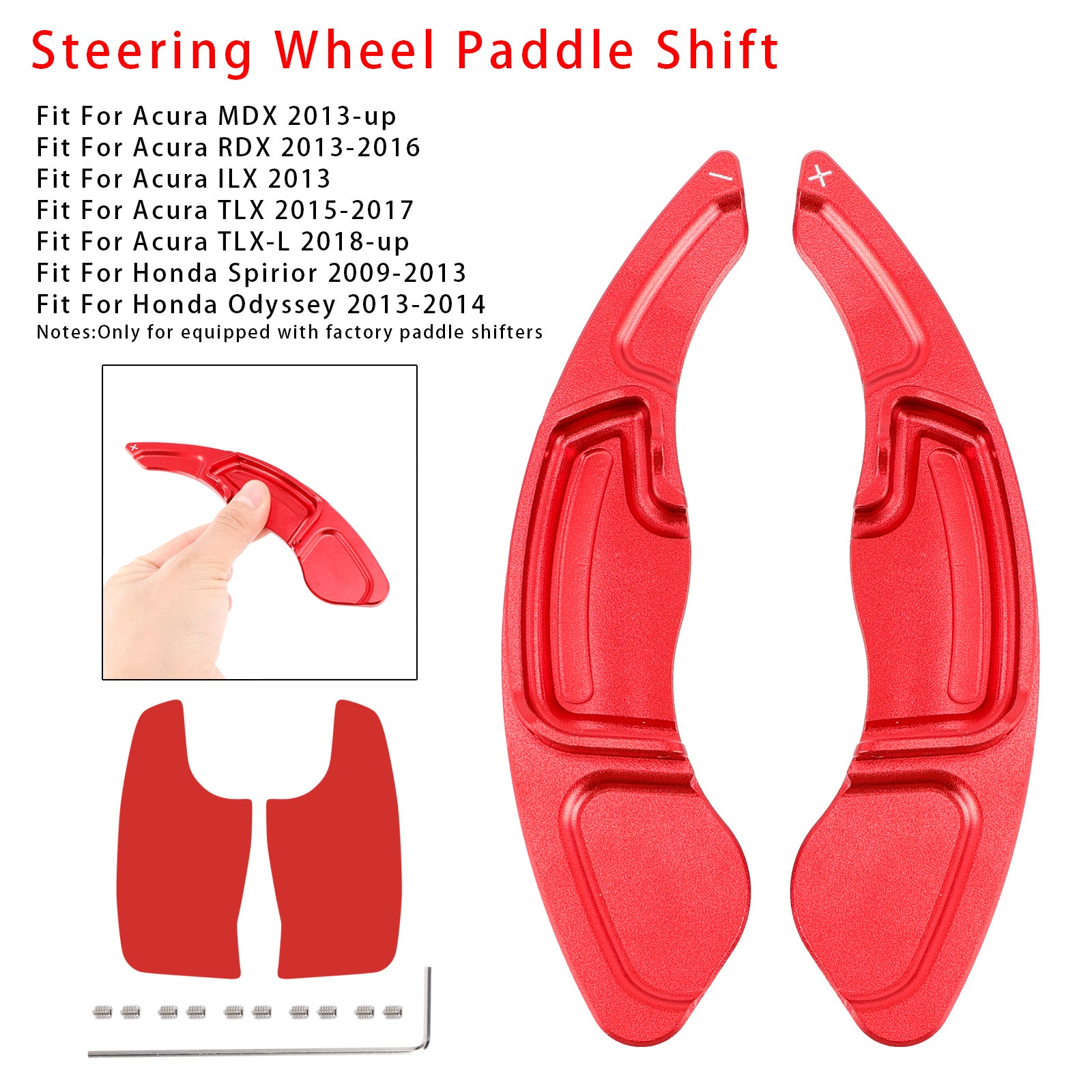 Ratthjulets skifterforlengelse for Acura MDX RDX TLX aluminium