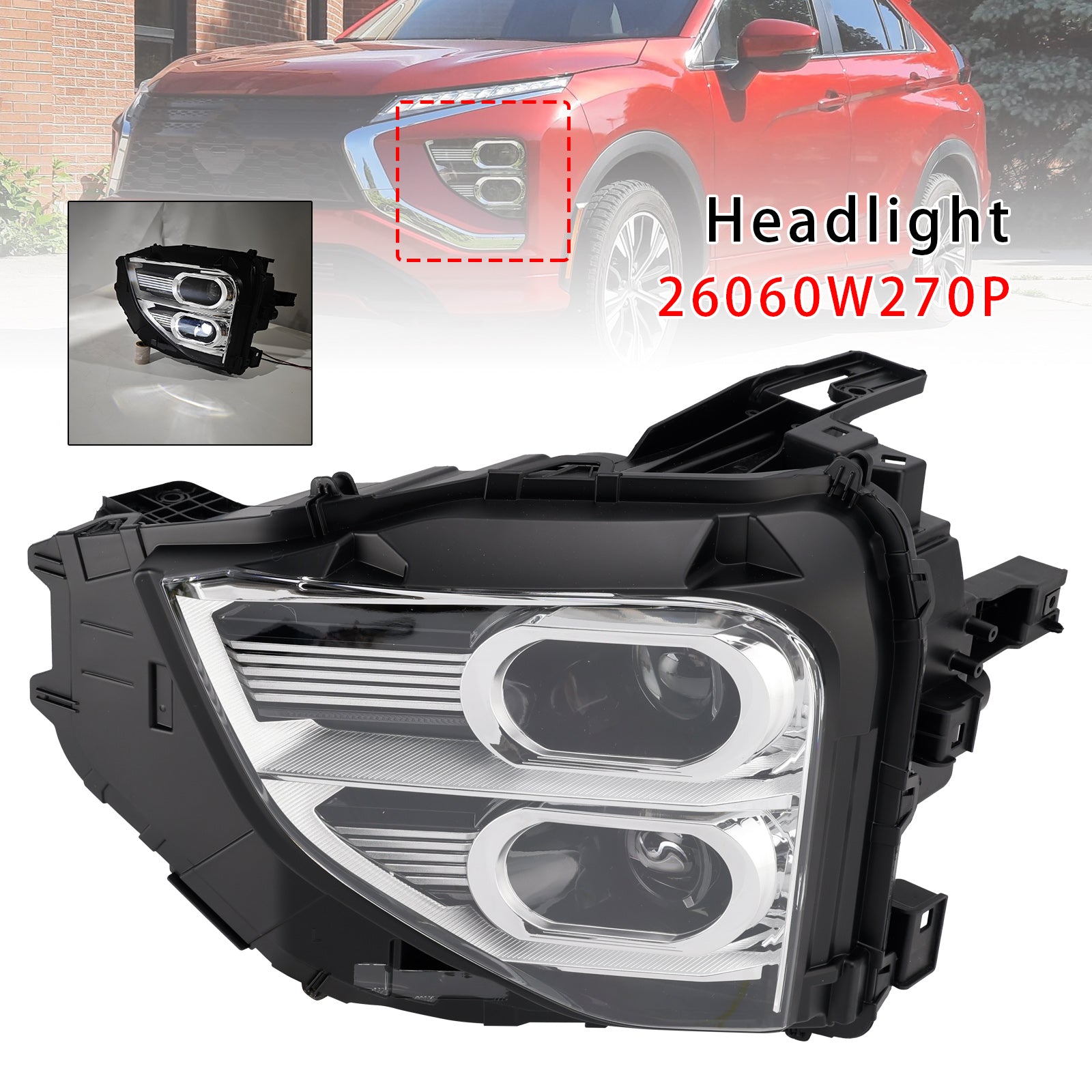 2022-2025 Mitsubishi Eclipse Cross LED-koplamp linksvoor 26060W270P