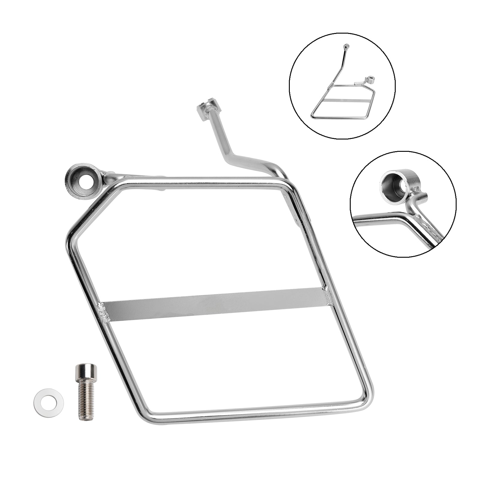 2018-2024 Honda Monkey 125 Saddlebag Support Mounting Bracket Left Chrome