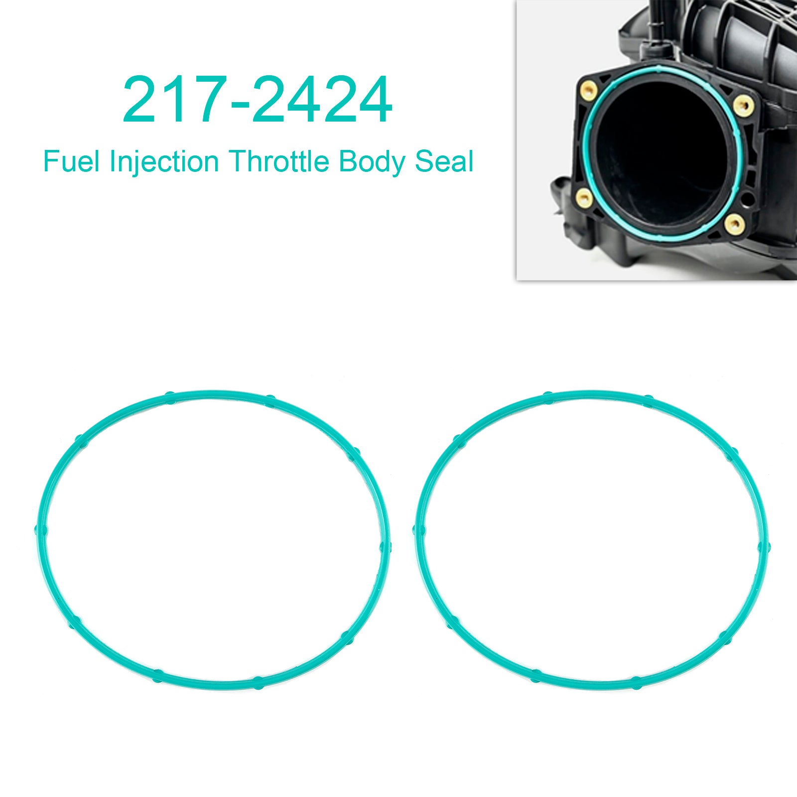 2 stuks 217-2424 brandstofinjectie gasklephuis afdichtingspakking voor GM-vrachtwagen & TBSS