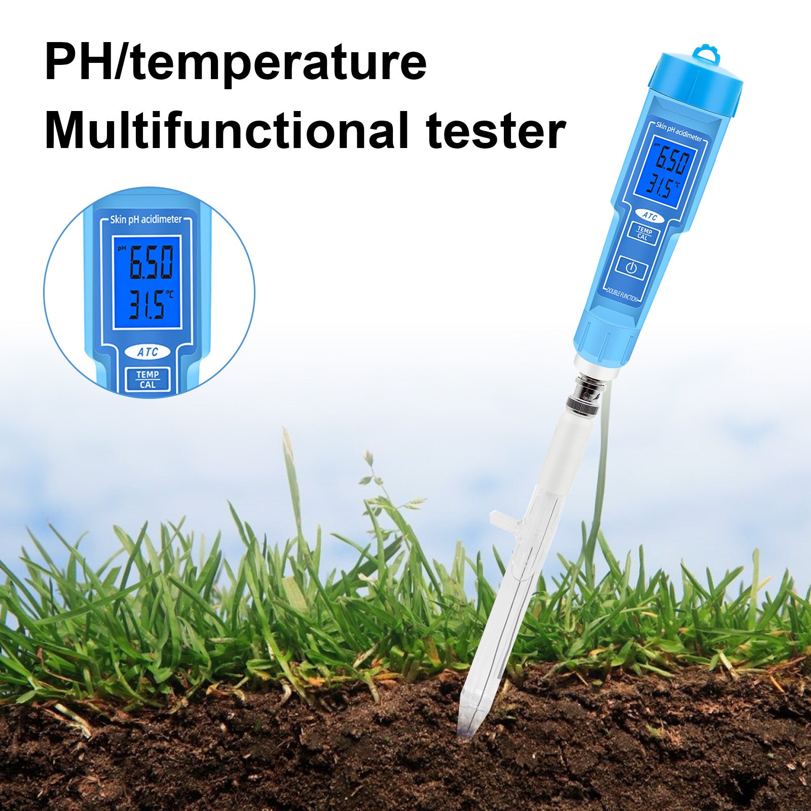 Stylo thermomètre PH mètre pour aliments, fruits, viande, laboratoire de sol, testeur numérique d'acidité