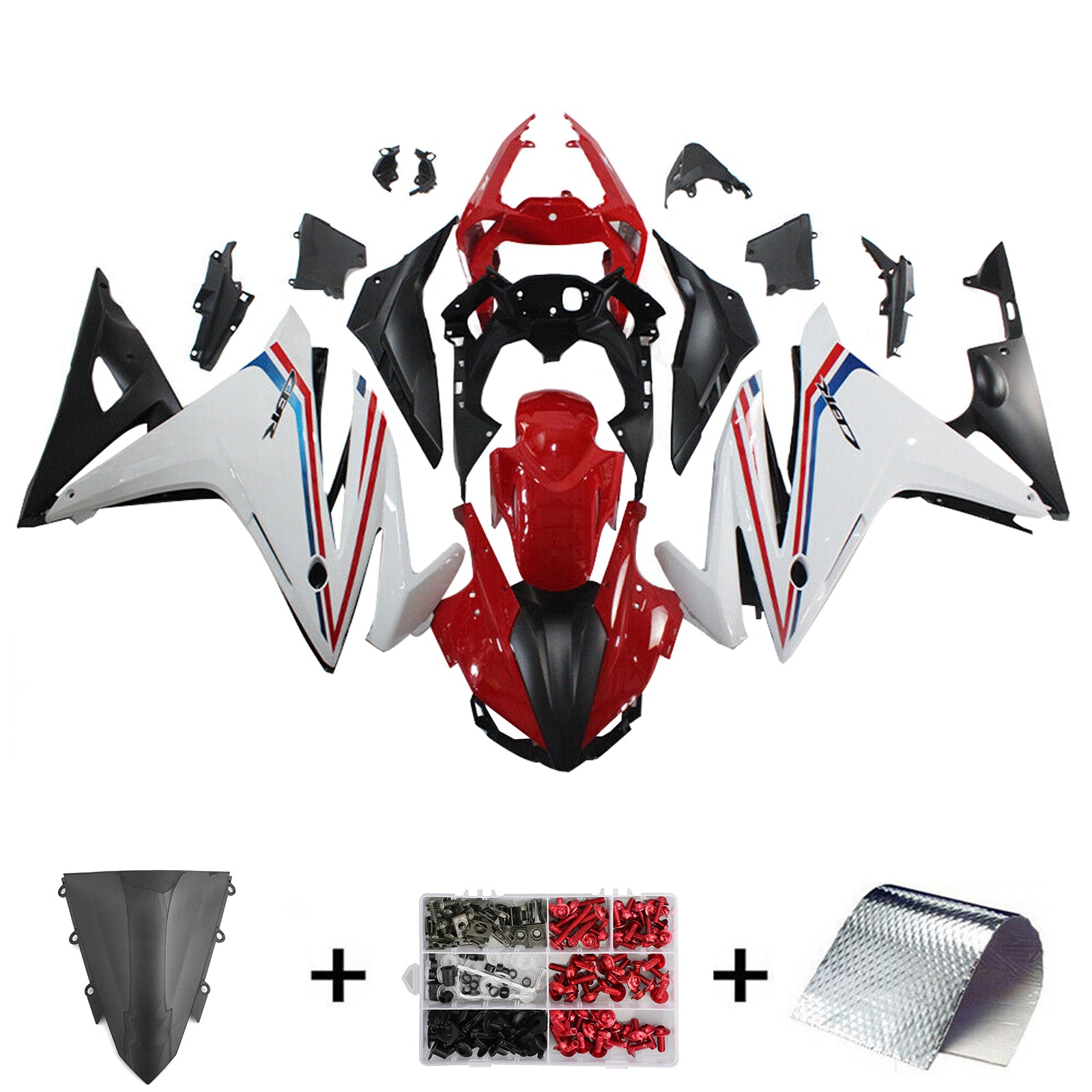 Kit de carénage d'injection Honda CBR500R 2016-2018, carrosserie en plastique ABS