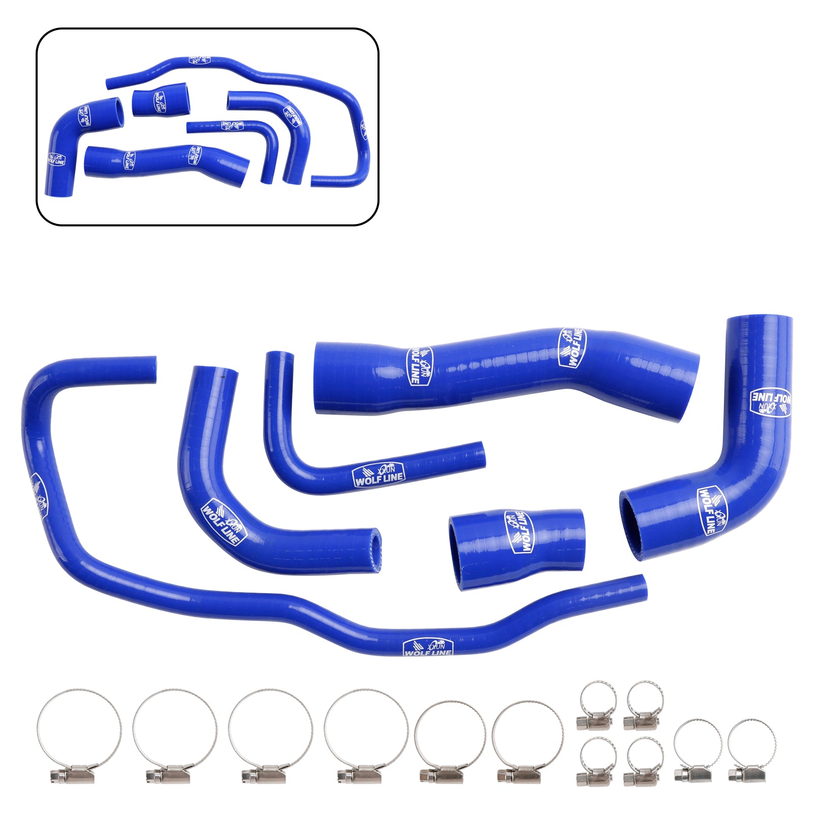 2021-2024 BMW S1000XR Silikon Radiator kjølevæskesett Kit