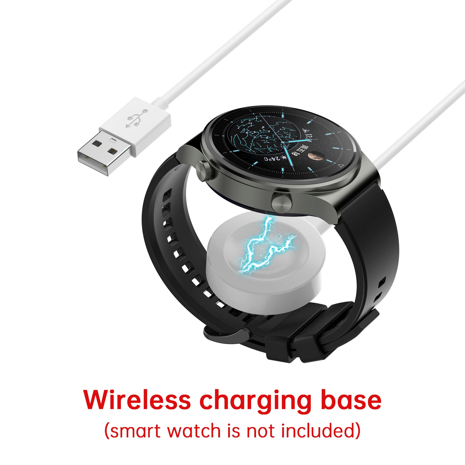 Câble de chargeur de montre de charge sans fil pour Huawei GT3 SE/Buds/3 Pro New/GT3 Pro/D