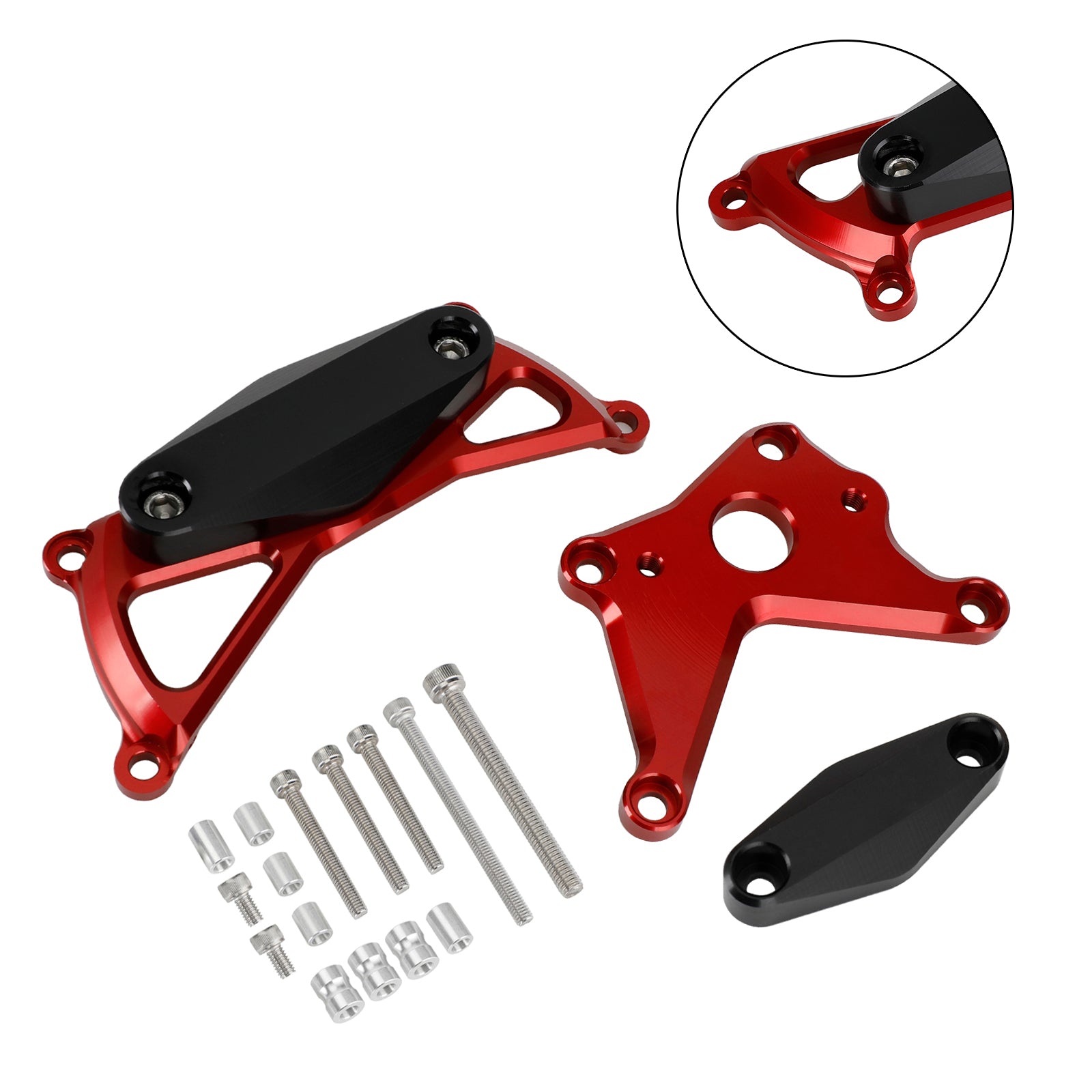 Plastic Engine Protector Cover Slider Red For Suzuki Gsx-S1000/Gt 21-22 Katana