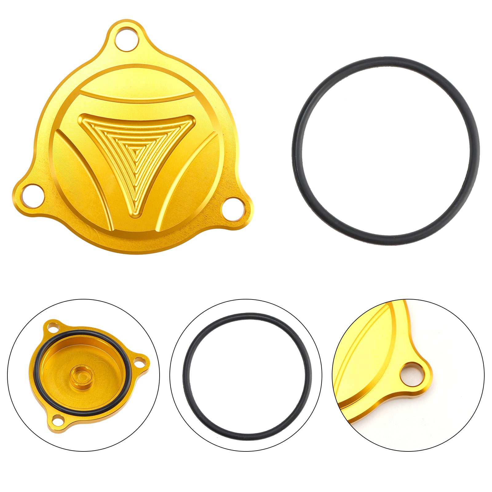 CNC Gold Oil Filtre Cover pour Suzuki Burgman UH 125 150 200 DR-Z 400 E S SM