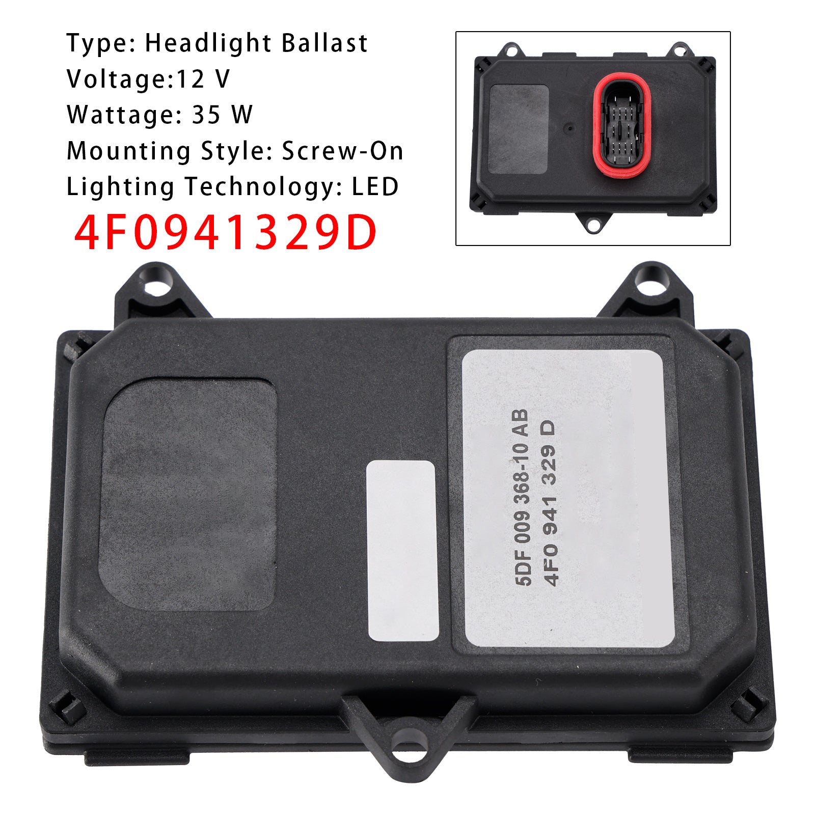 AFS Cornering Light Headlight Power Module 4F0941329D For Audi A6 4F A8