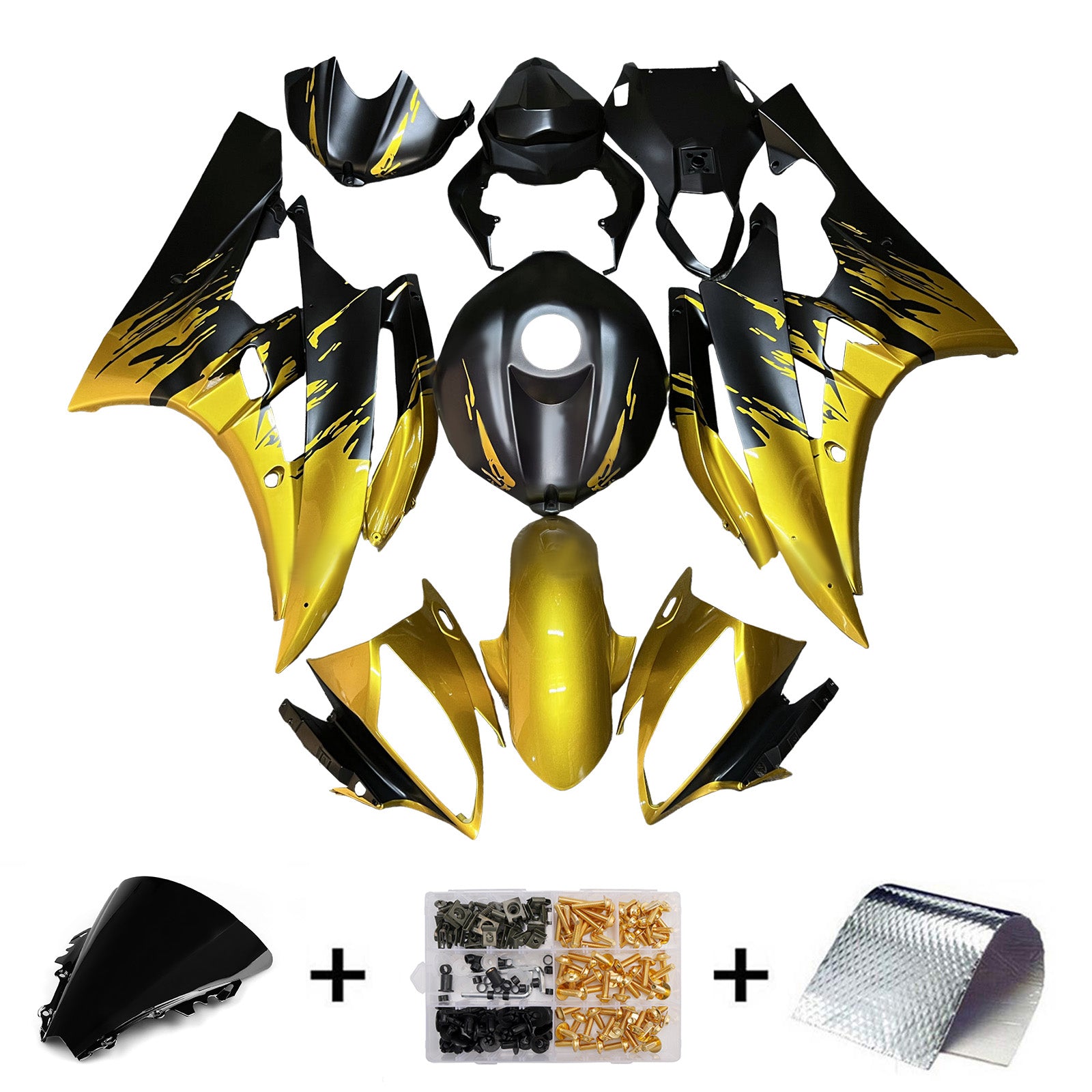 Injection Fairing Kit Bodywork Plastic ABS For Yamaha YZFR6 YZF-R6 2006-2007