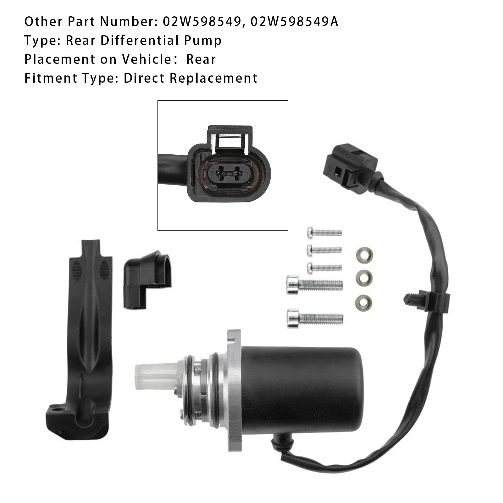 Rear Differential Pump 02W598549 02W598549A For VW Multivan Transporter V
