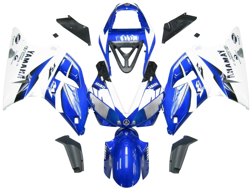 2000-2001 Yamaha YZF-R1 Blue & White R1 Racing Fairings Generic