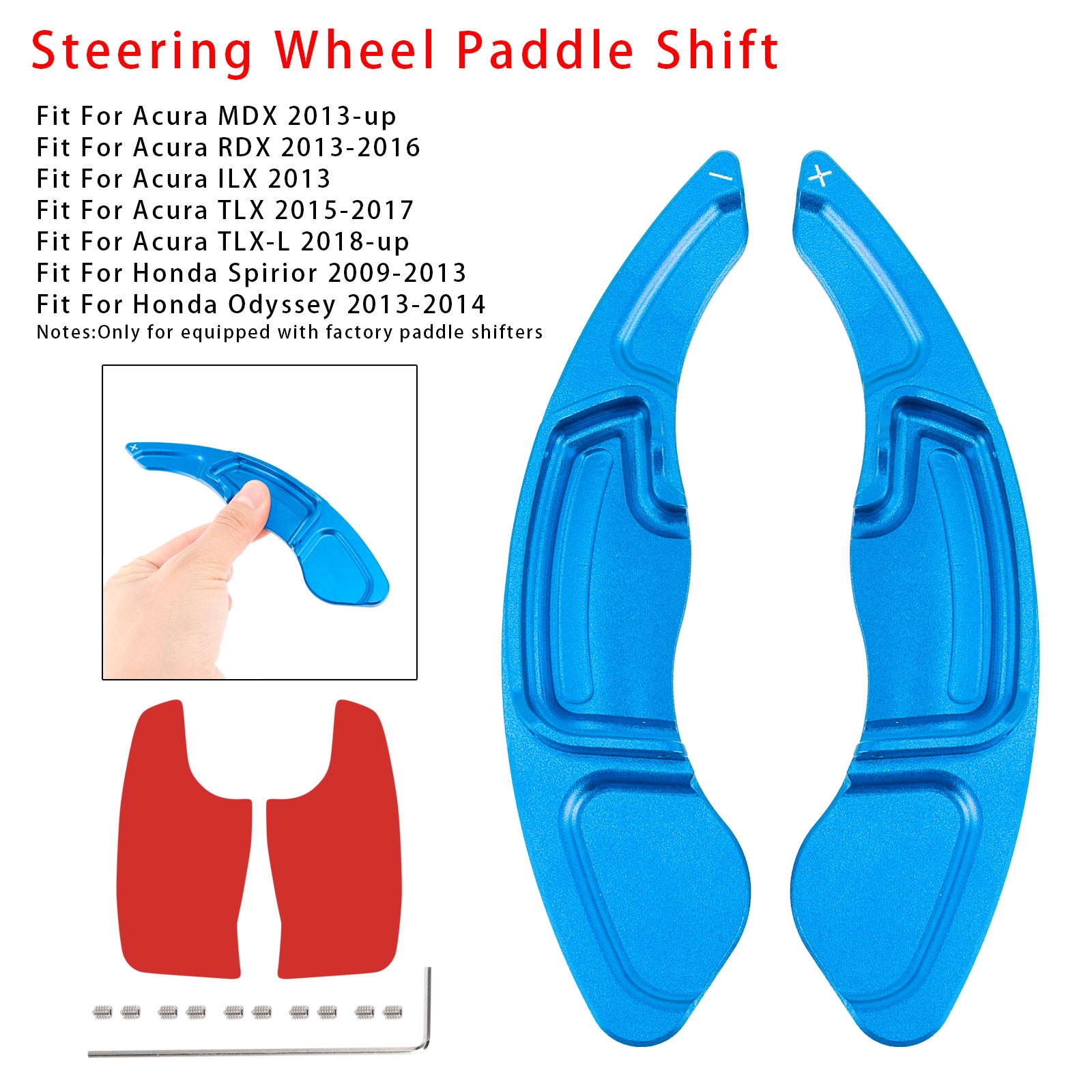 Ratthjulets skifterforlengelse for Acura MDX RDX TLX aluminium