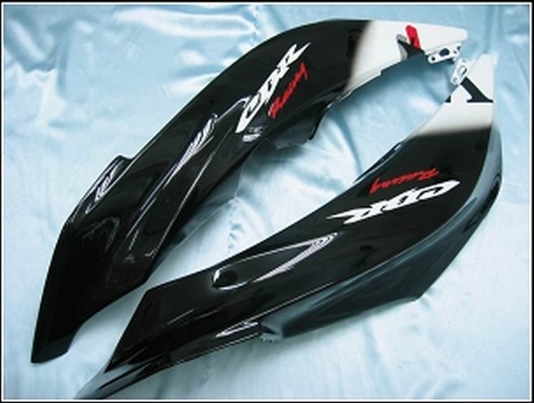 2007-2008 CBR600RR Bodywork Fairing Black ABS Injection Molded Plastics Set Generic