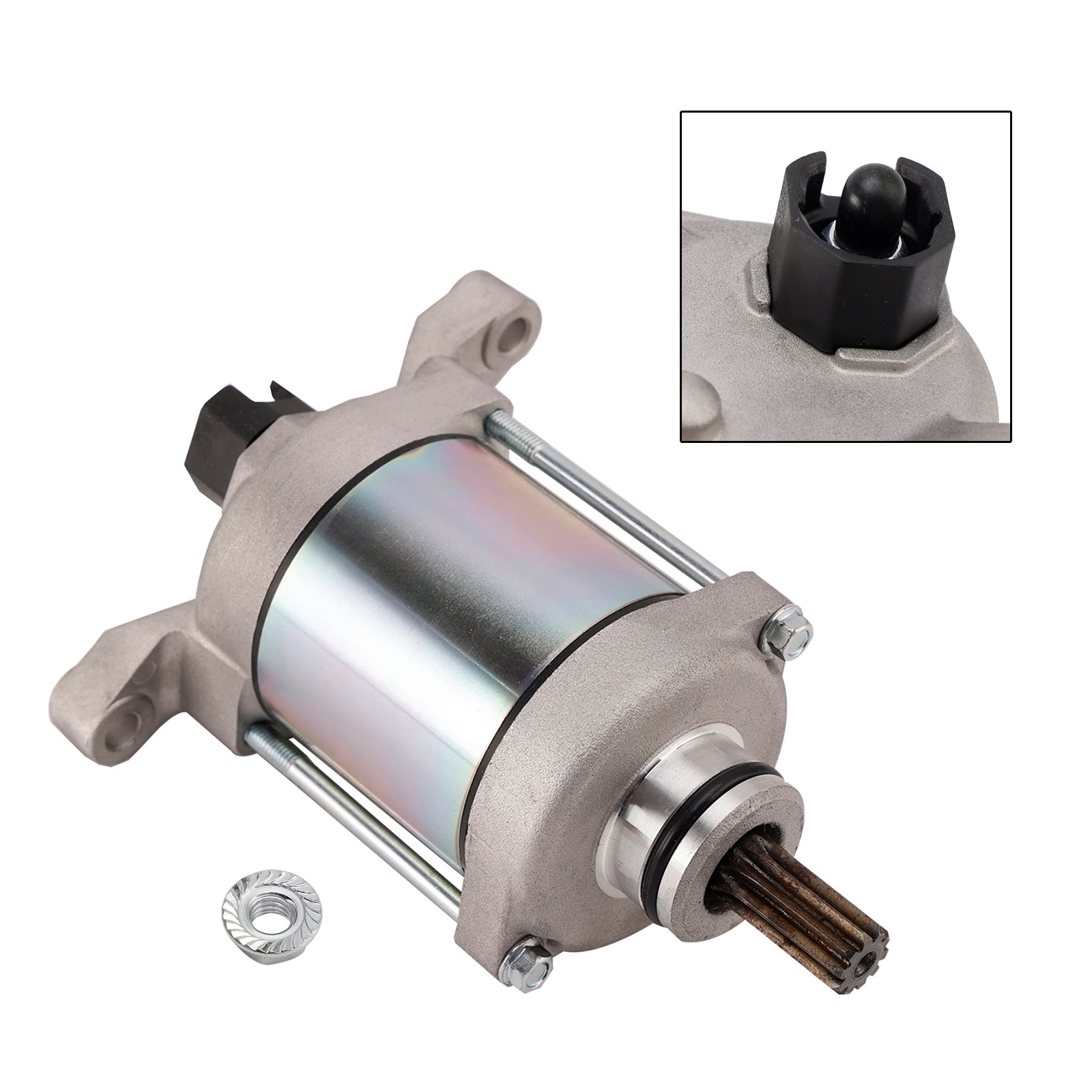 2008-2012 Suzuki LT-A400 KingQuad 400 4WD L0 Replace Starter Motor 31100-38F10 31100-38F20 Generic