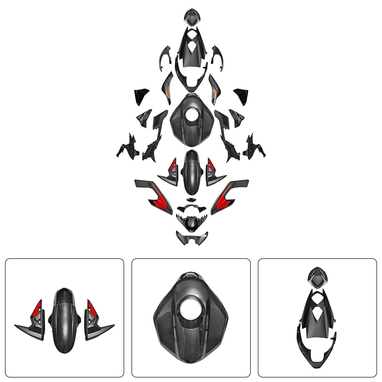 Injection Bodywork Fairing Kit for Street Triple 765 R/RS 2023-2025