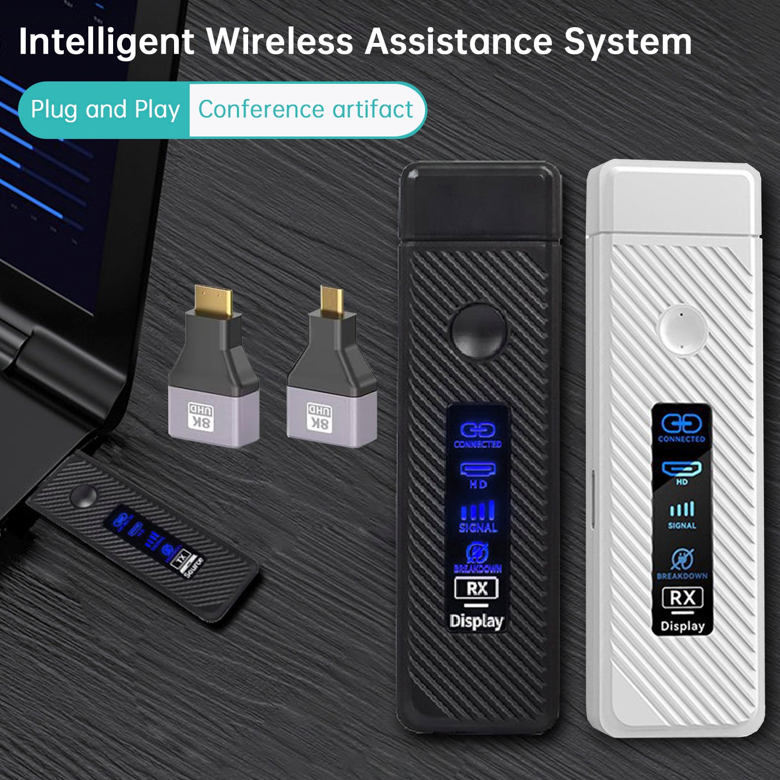 HDMI draadloze projector met hetzelfde scherm HD 1080P 50M videozenderontvanger