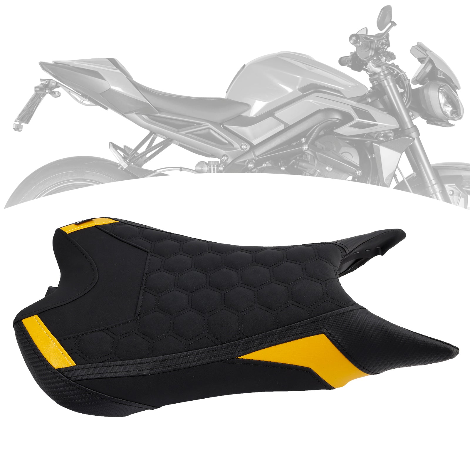 2023-2025 Street Triple 765R/Rs Front Raider Seat Driver Cushion Pu Fit Red