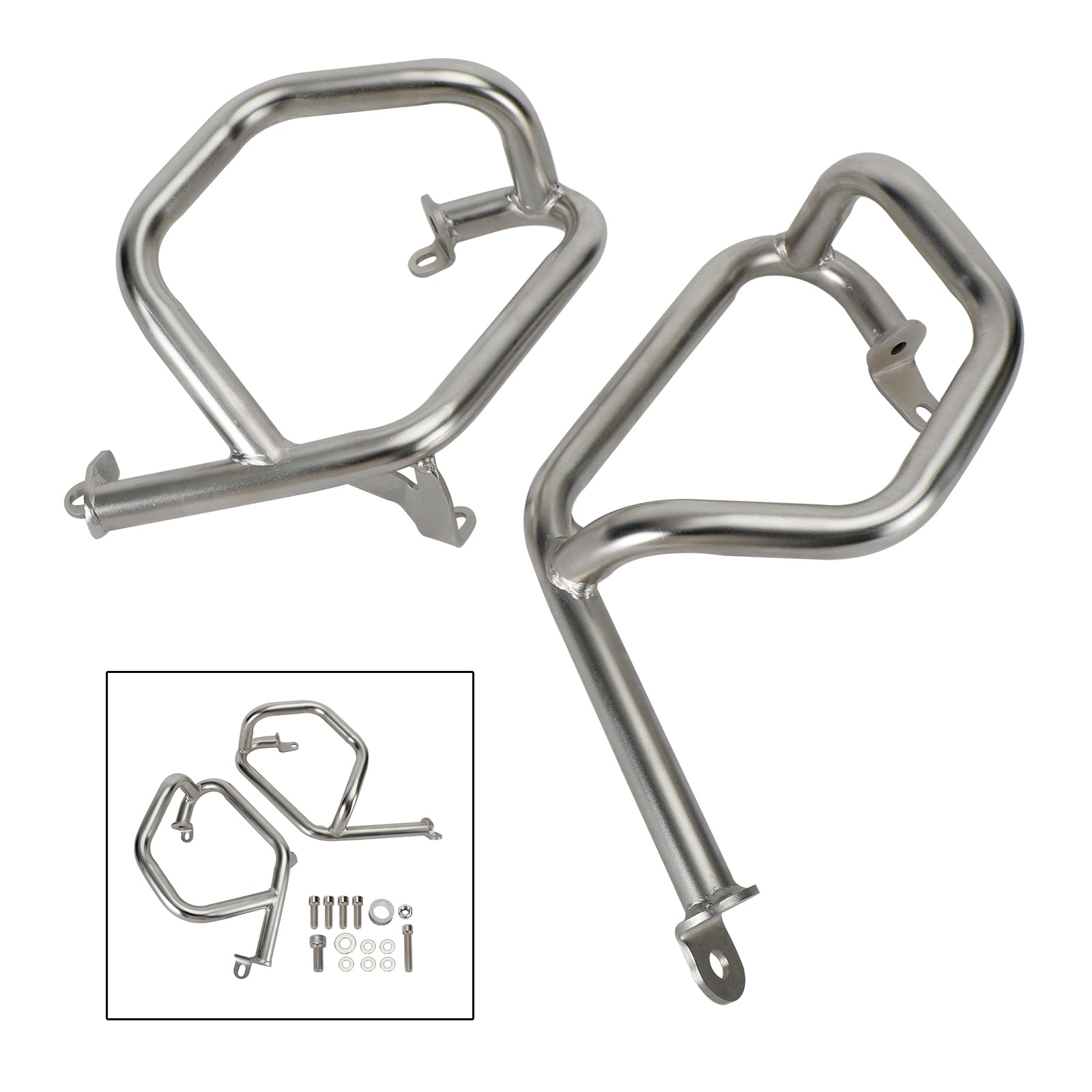 Lower Engine Guard Frame Crash Bar Steel Silver Fit For Bmw F750Gs F850Gs 18-22