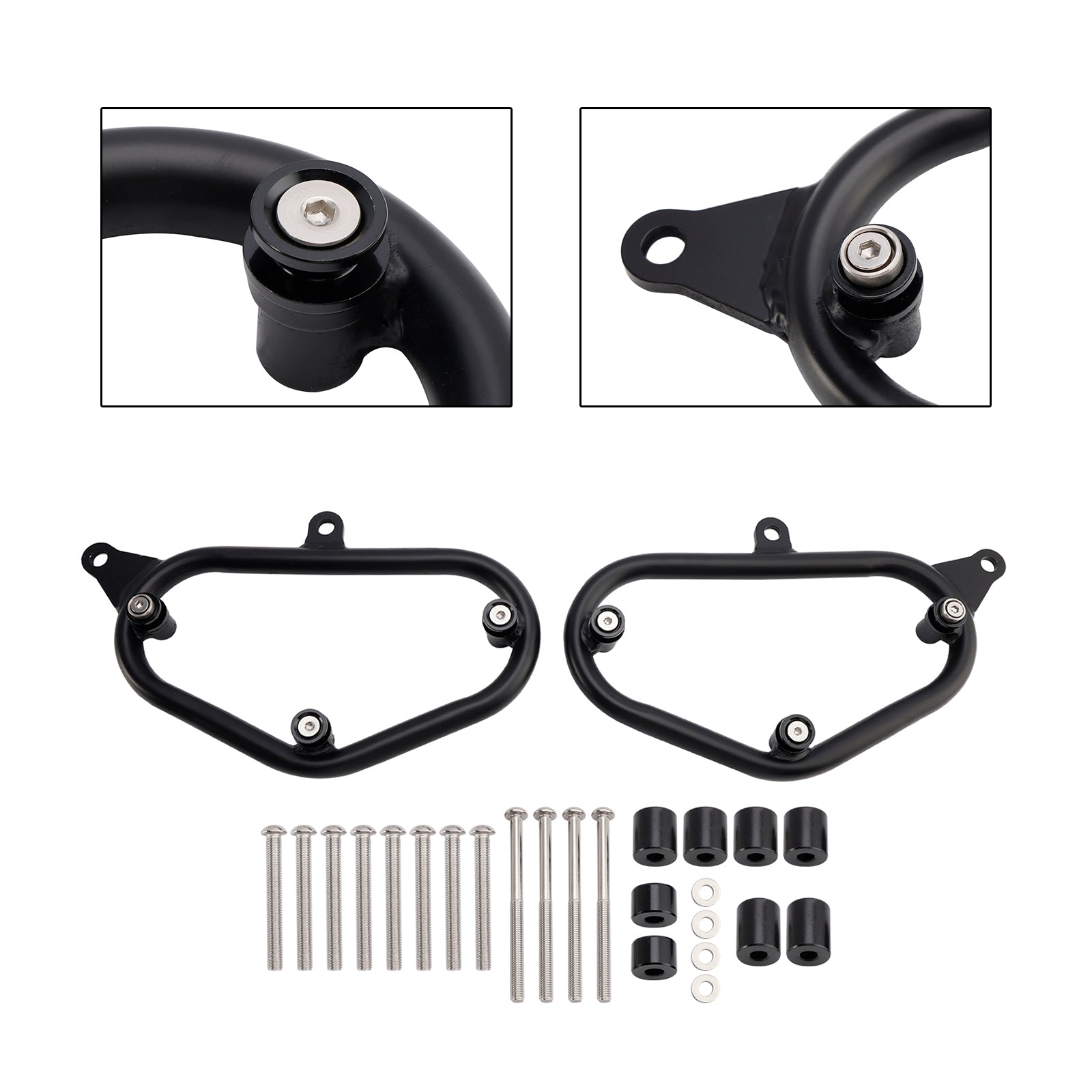 2024-2025 Kawasaki Eliminator 500 Soporte de montaje para bolsa de sillín lateral, negro