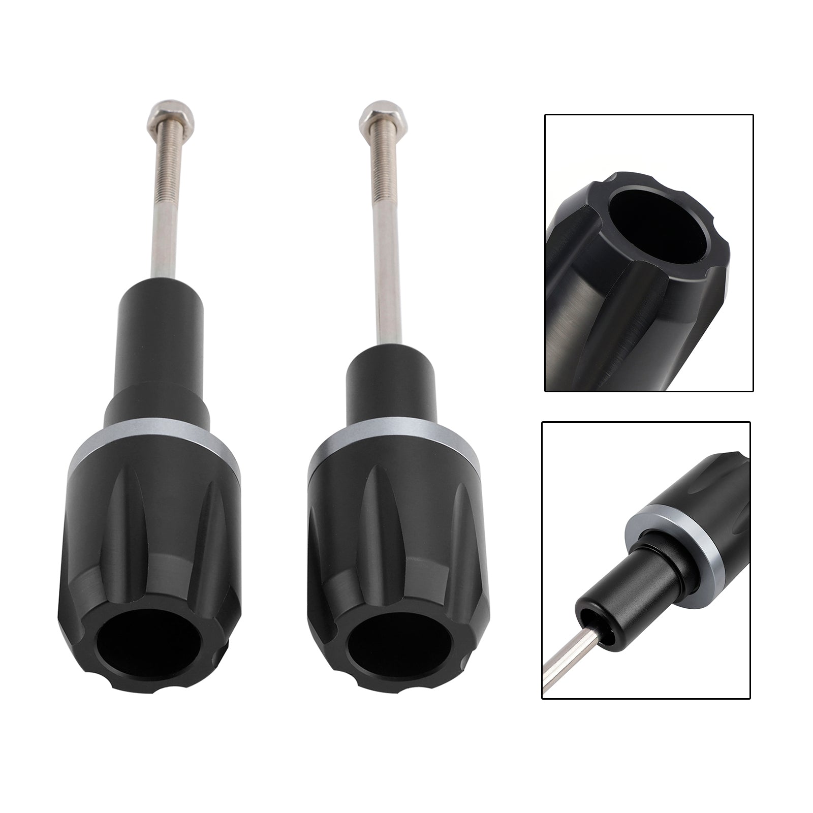 2017-2023 Kawasaki Ninja 650 Cnc Anti-Crash Frame Sliders Protector Gold Black