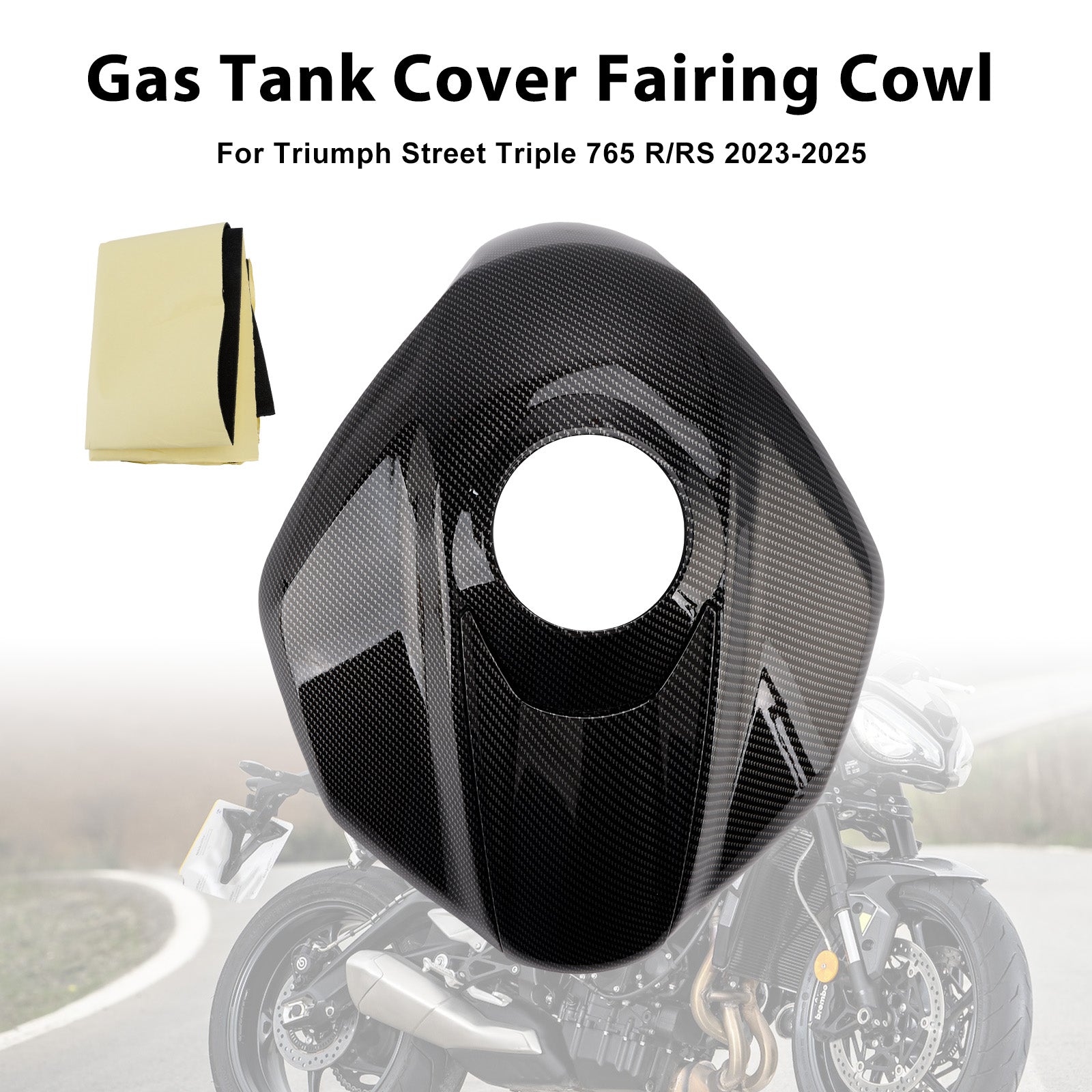 2023-2025 Street Triple 765 R/RS  Gas Tank Cover Trim Fairing Cowl