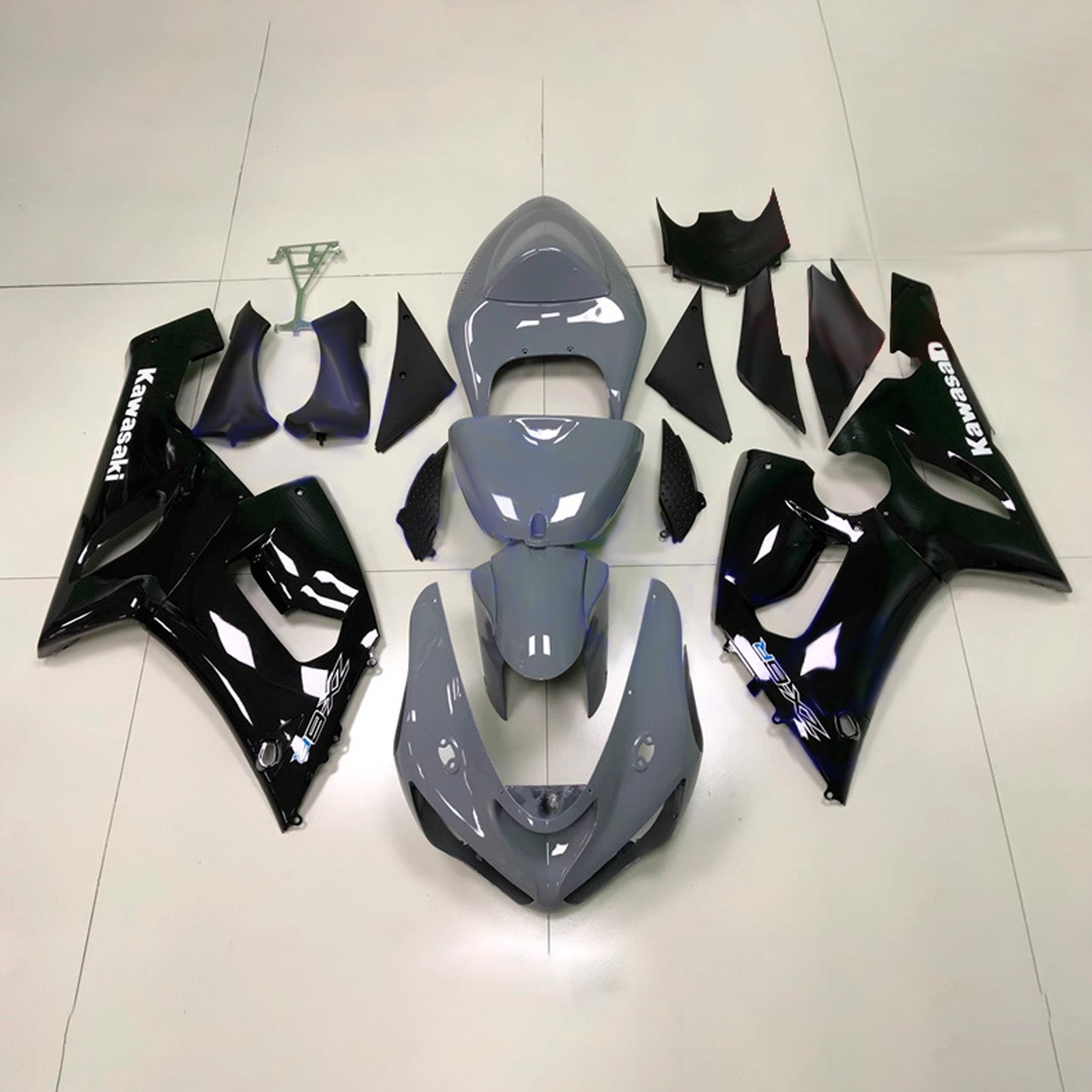 Kit carena iniezione carrozzeria in plastica ABS adatta per Kawasaki ZX6R 636 2005-2006