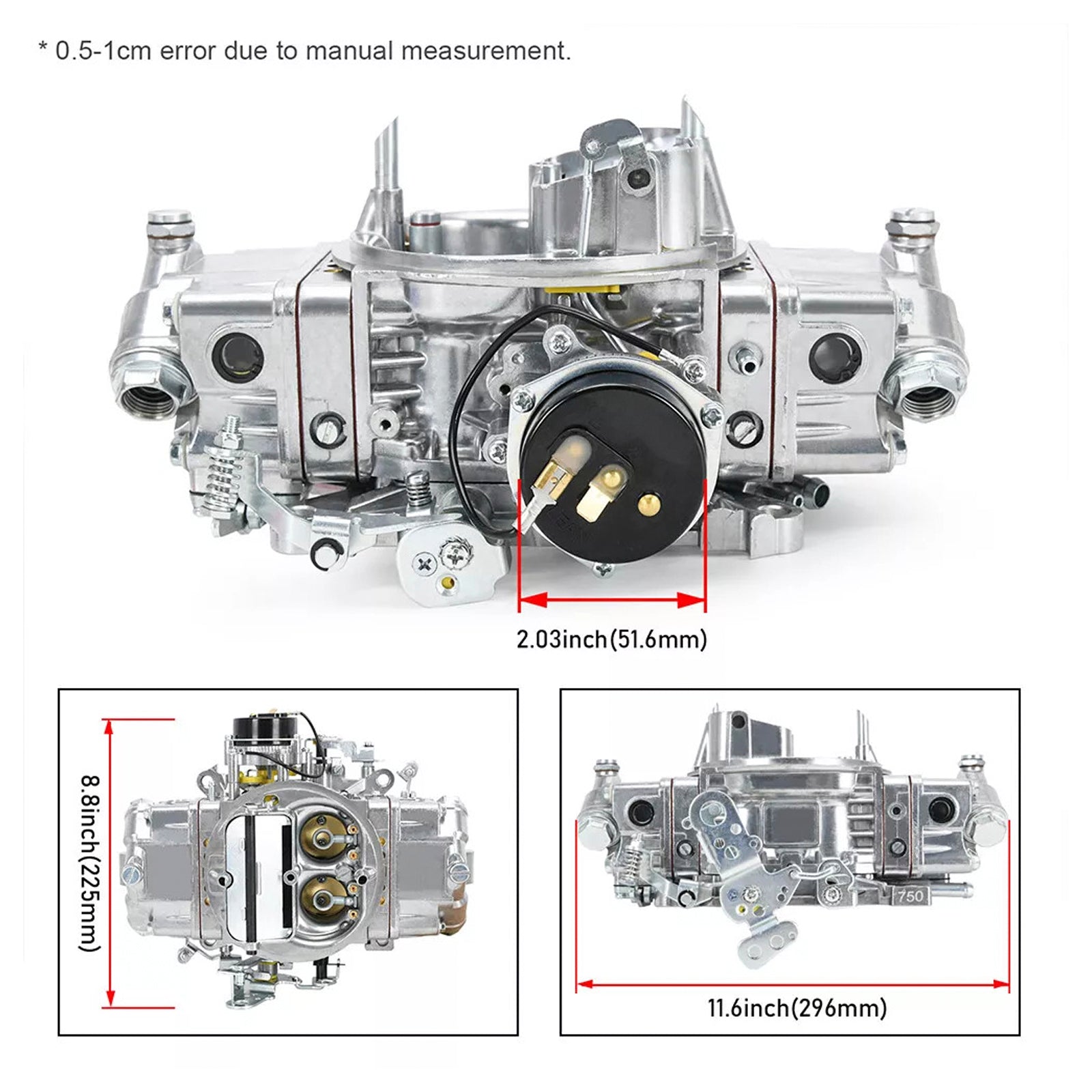 BR-67213 Carburetor 4 Barrel 750 CFM Double Pumper Carb E-Choke