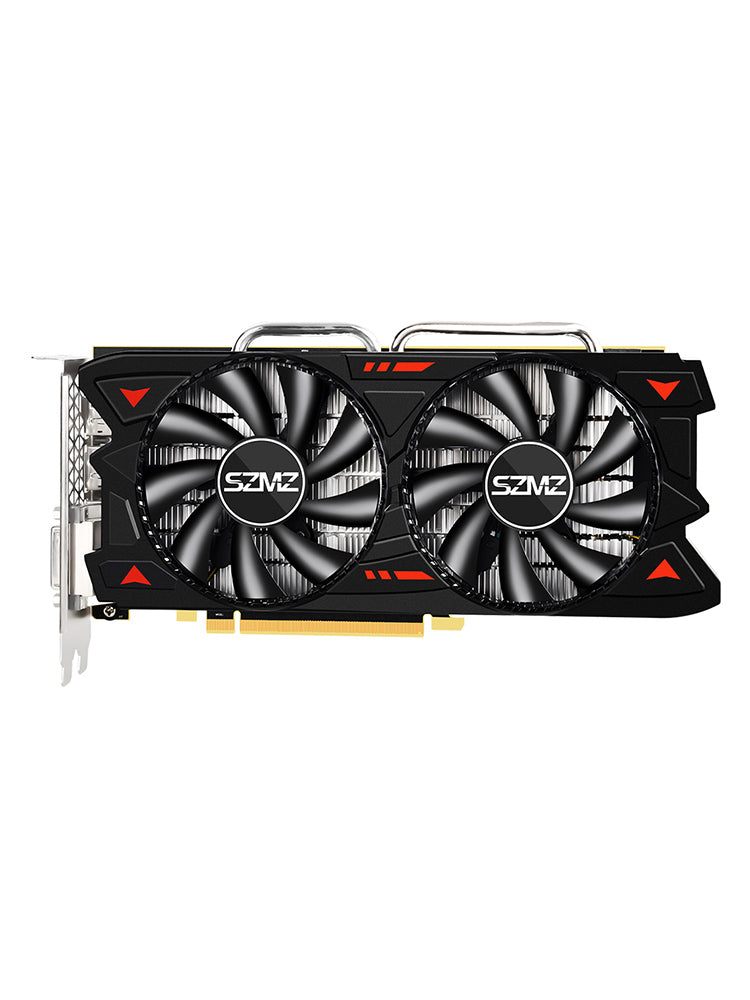 RX580 8G Onafhankelijke grafische kaart Dubbele ventilatoren Desktopcomputerverlichtingskaart