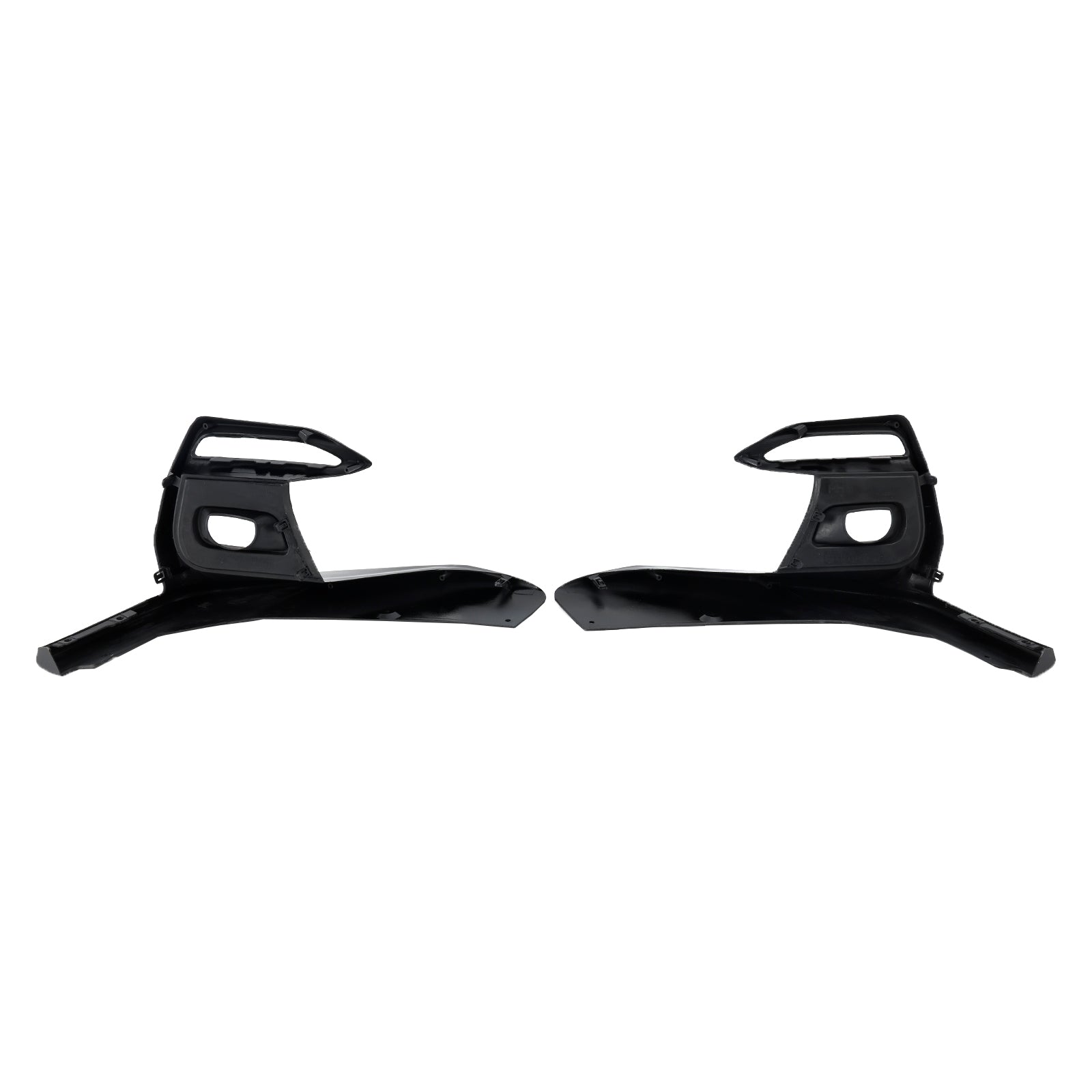 2018-2020 Infiniti Q50 Sport Bumper Fog Light Lamp Cover Black Grille Bezels