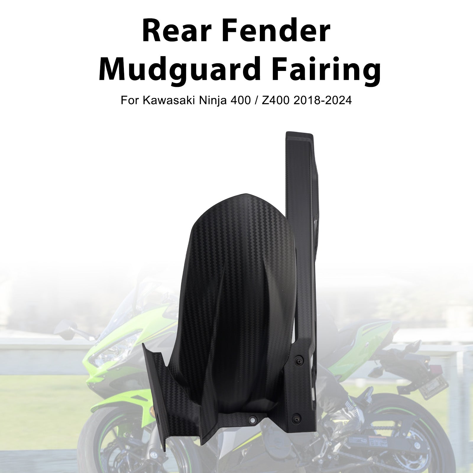 2018-2024 For Kawasaki Ninja 400 / Z400 Rear Fender Fairing