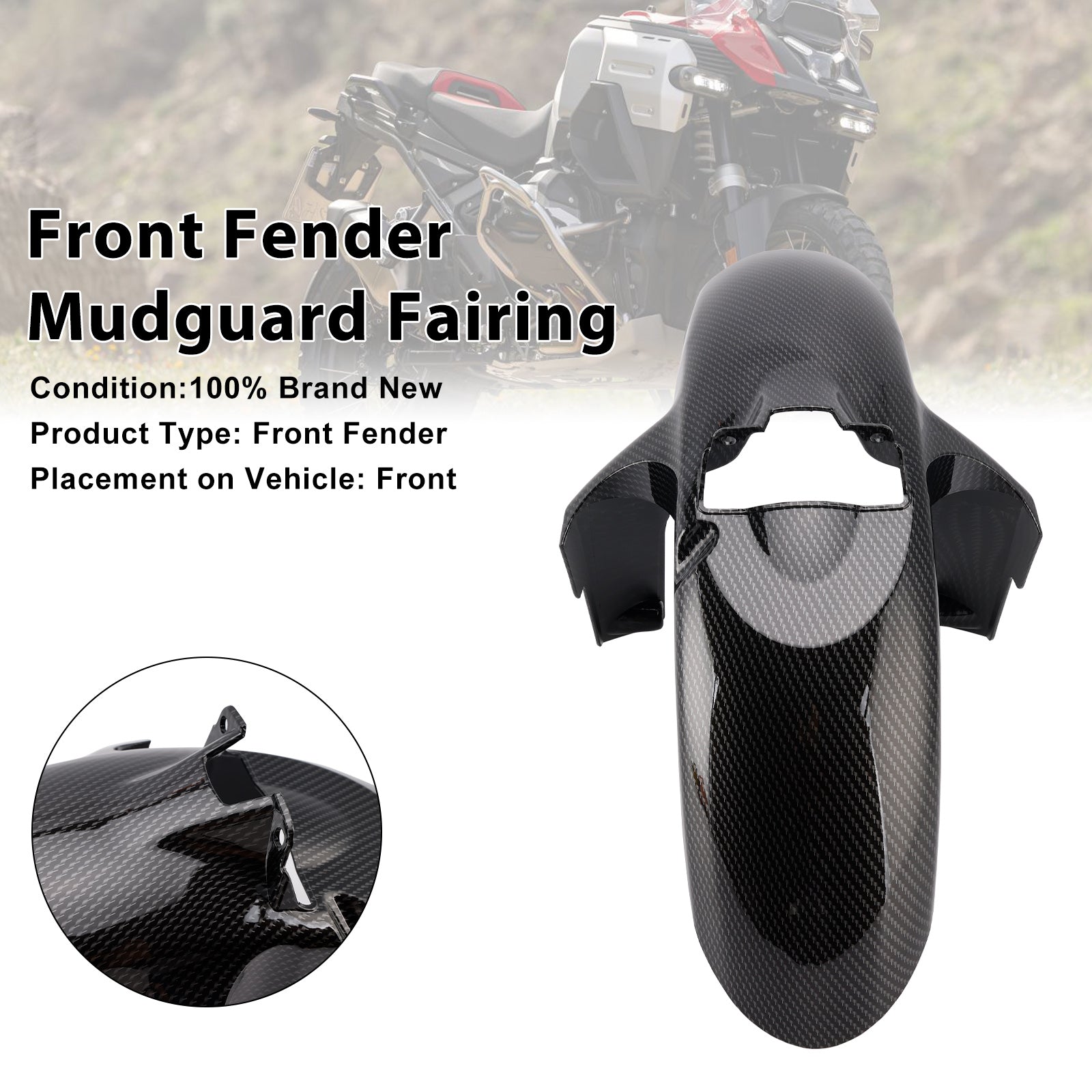 2024-2025 BMW R1300GS spatbordkuip voorspatbord
