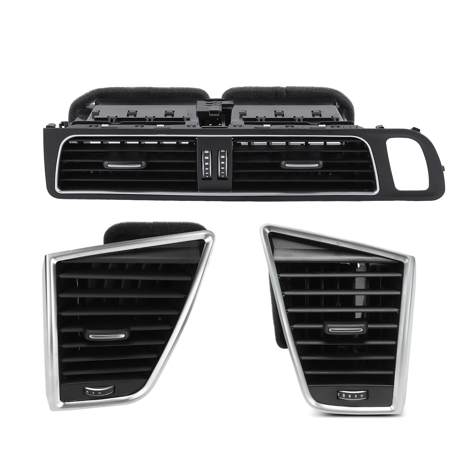 For Audi Q5 8RB 2.0 3.0 TDI quattro 2009-2017 3pcs Center Panel Dash Louver Air Vent A/C Outlet 8R1820901 8R1820951