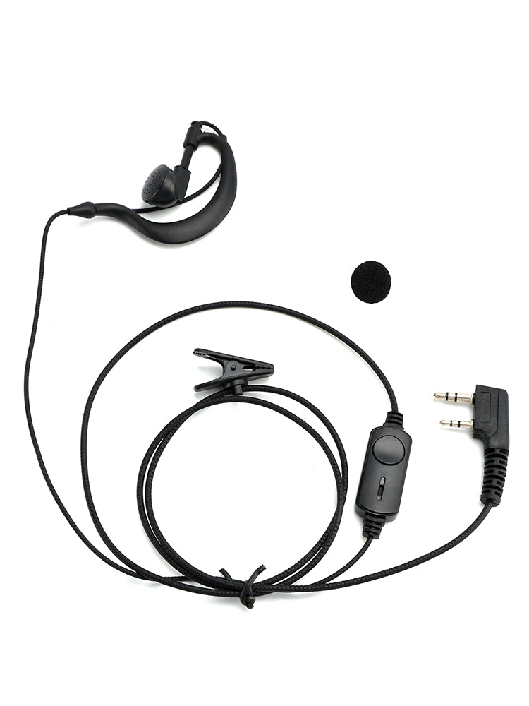K-031 Pressure Wire Earhook Headset For TK-208 TH-D7 RPU416A KG-UVD1 TG-K4AT