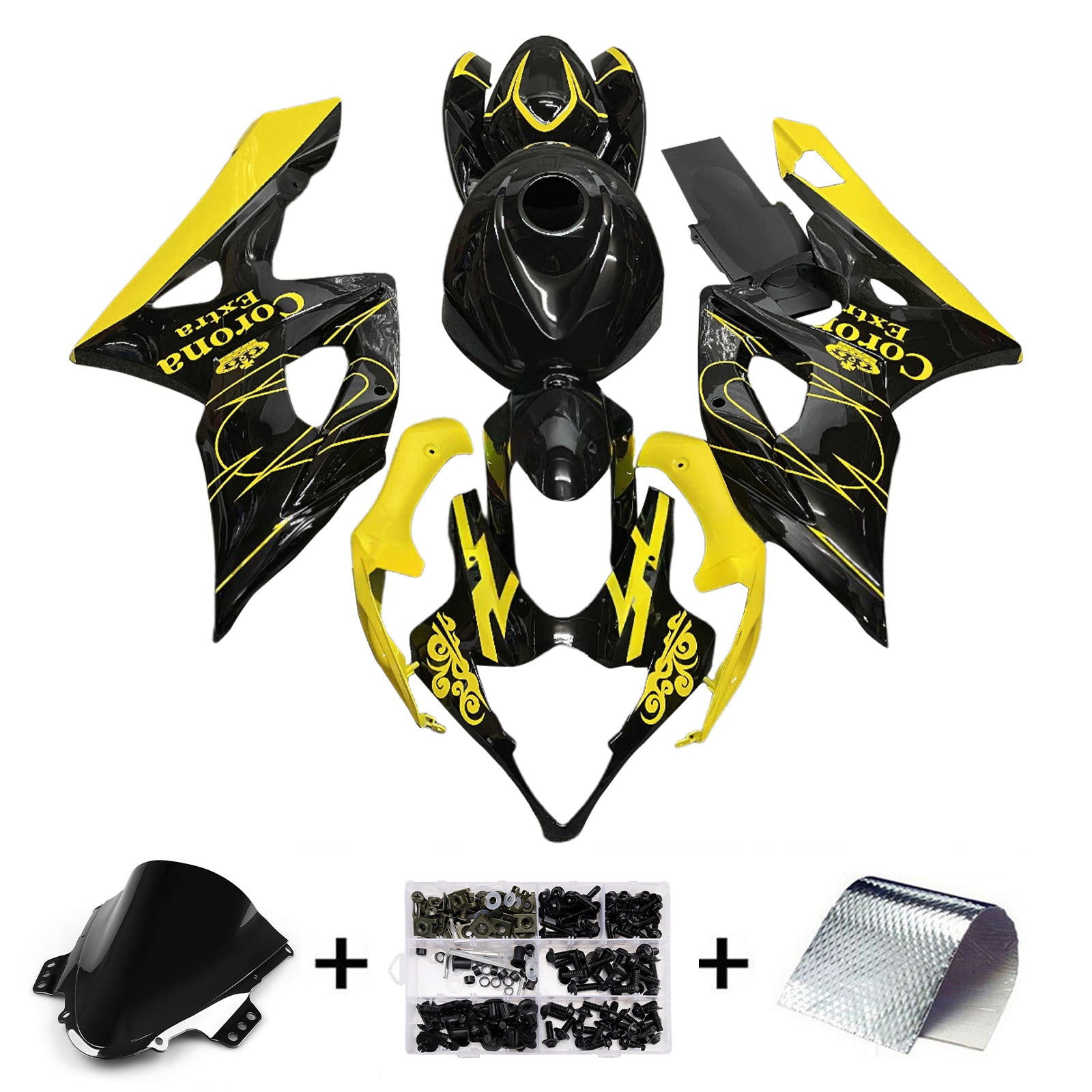Kit de carénage d'injection carrosserie plastique ABS pour Suzuki GSXR1000 2005-2006 K5