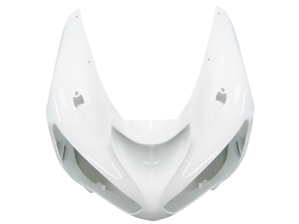 2005-2006 Kawasaki ZX6R 636 Fairings White ZX6R Ninja Racing Generic