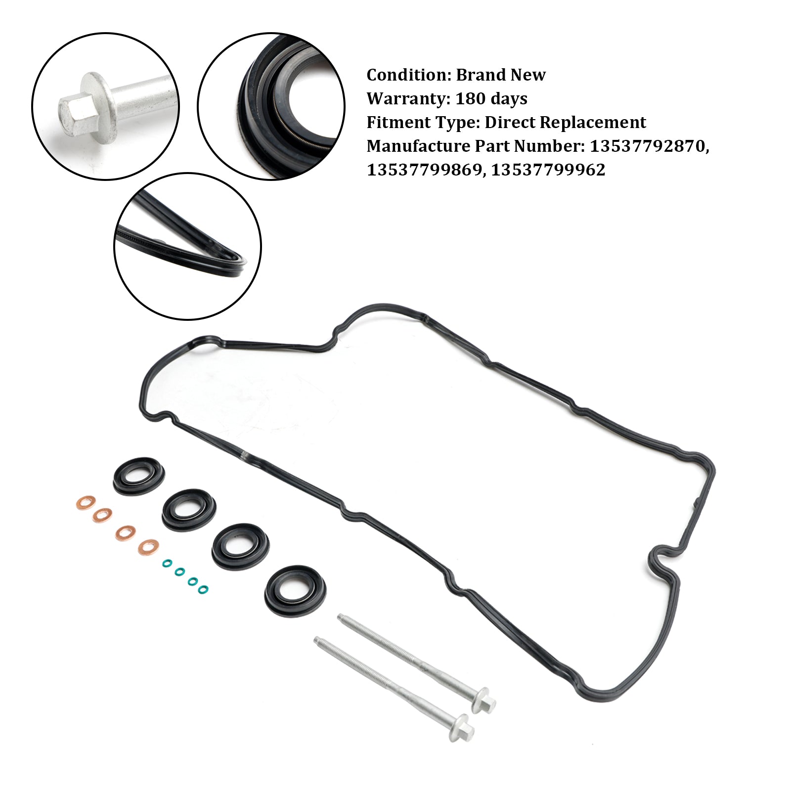 Joints d'injecteur boulons joint de couvercle de culbuteur 1372490 adapté à Ford Transit MK7 2.2 TDCI